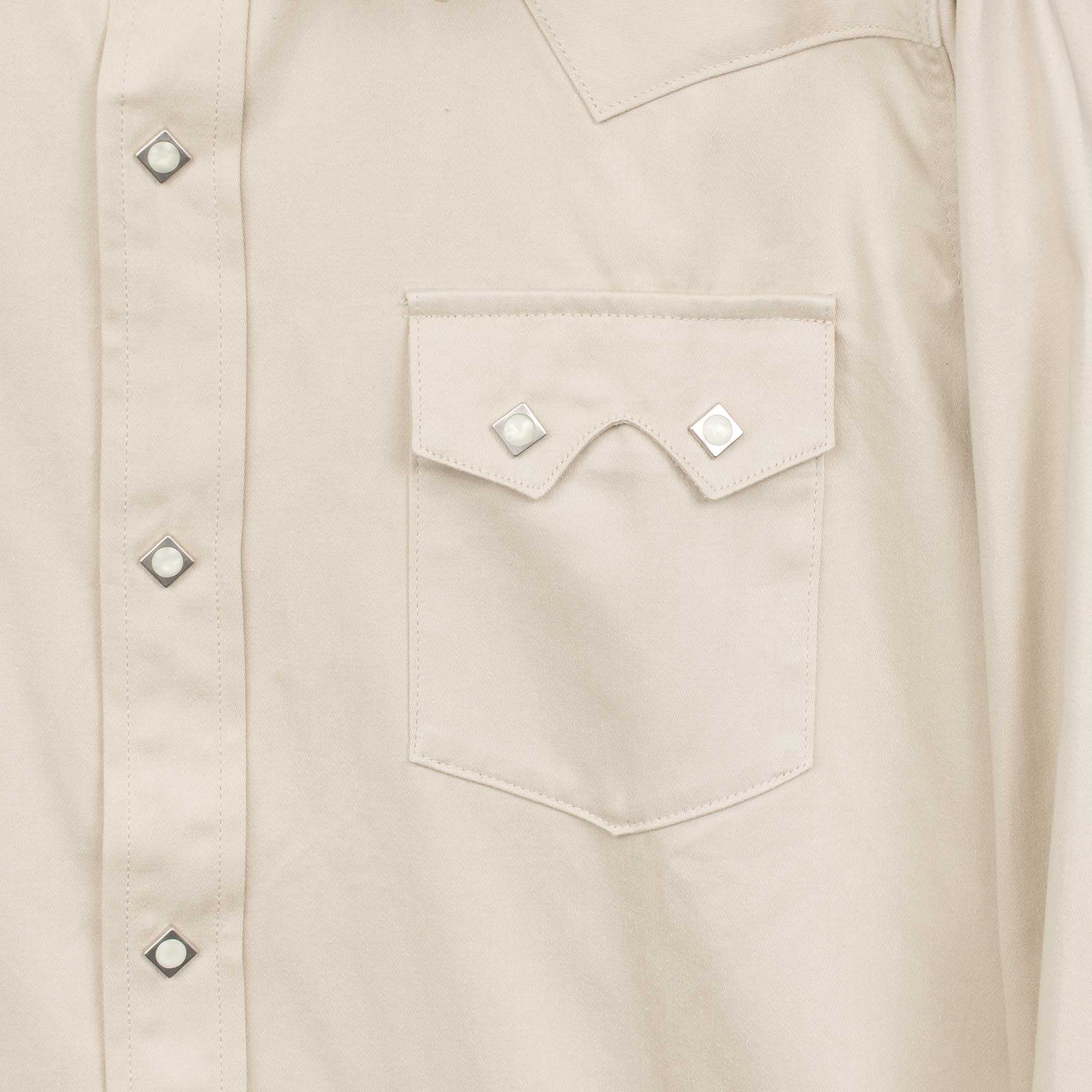 Anatomica Harrison Shirt Sateen Beige - Image 3