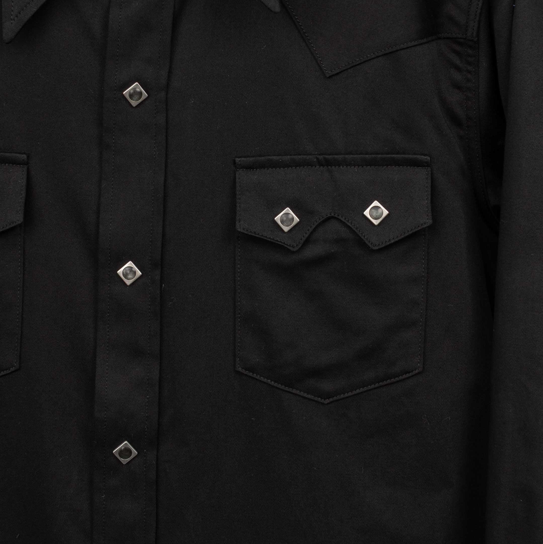 Anatomica Harrison Shirt Sateen Black - Image 3