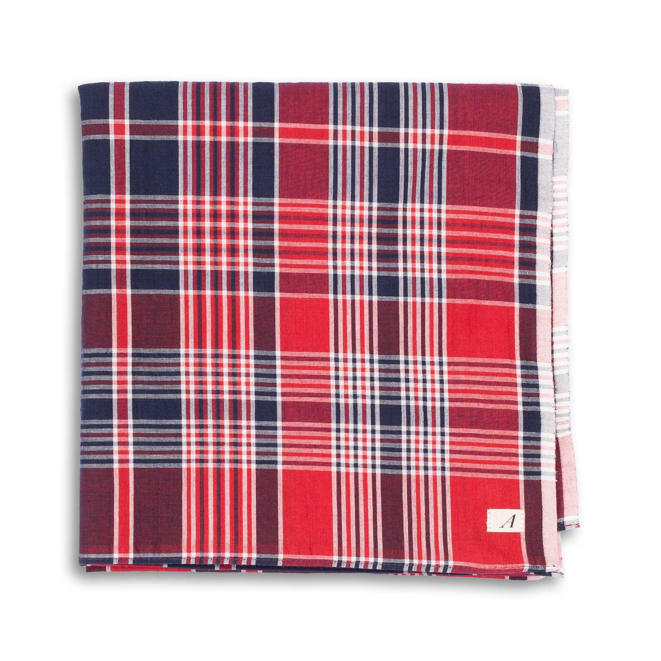 Anatomica Madras Scarf Red - Image 2
