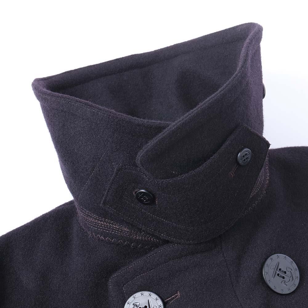Anatomica Pea Coat Long Navy - Image 2