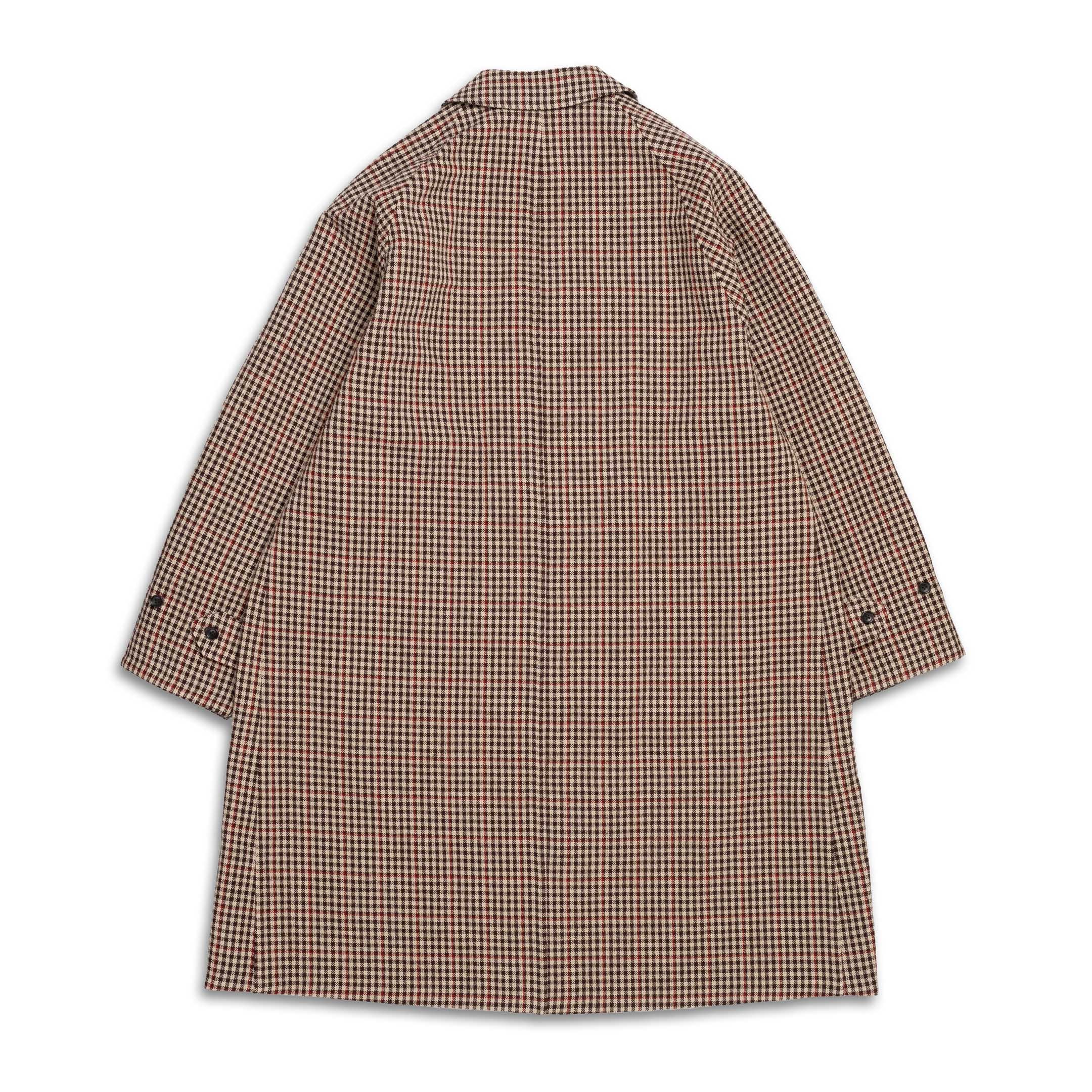 Anatomica Single Raglan 35 Reversible Coat Beige Check - Image 6