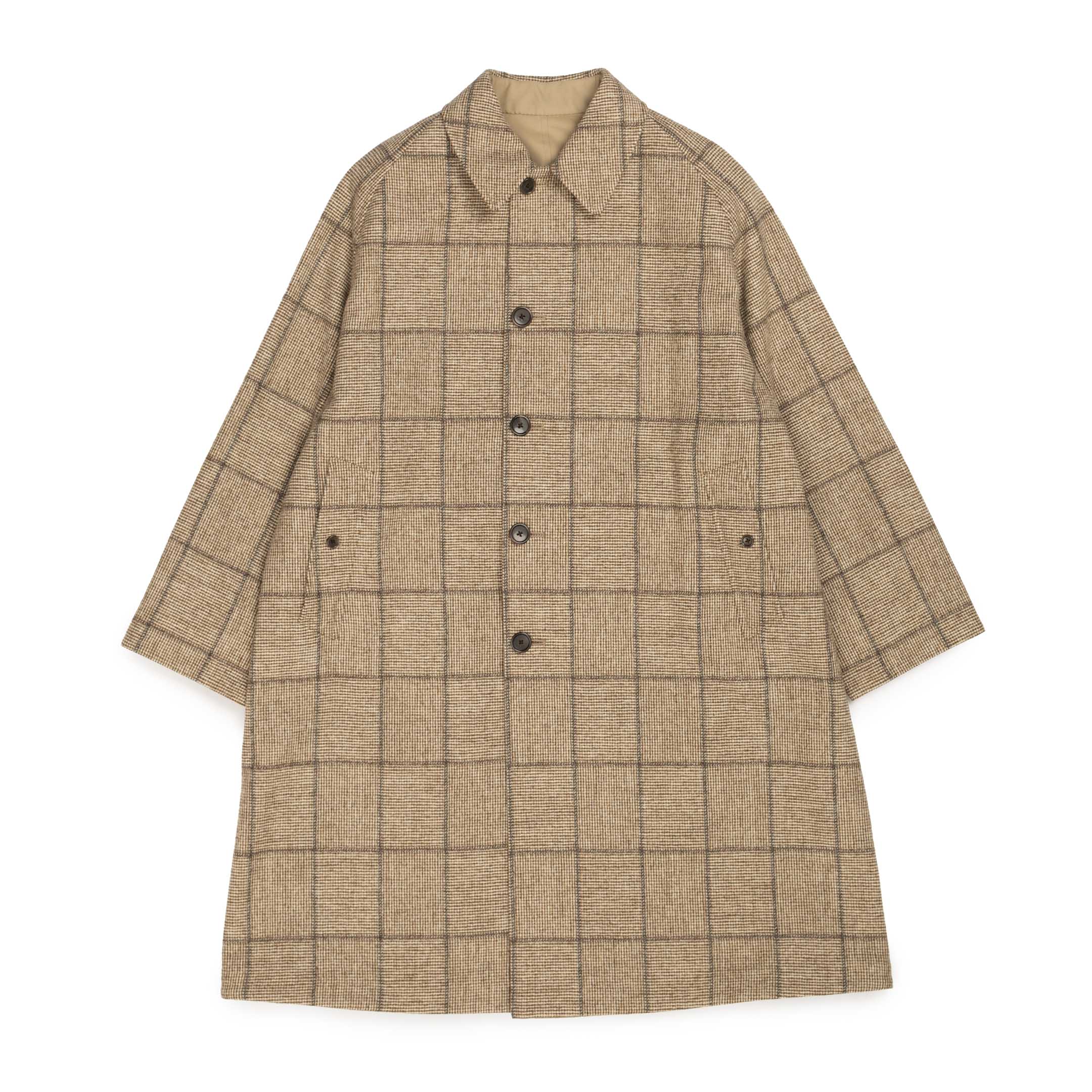 Anatomica Single Raglan II Reversible Coat Beige