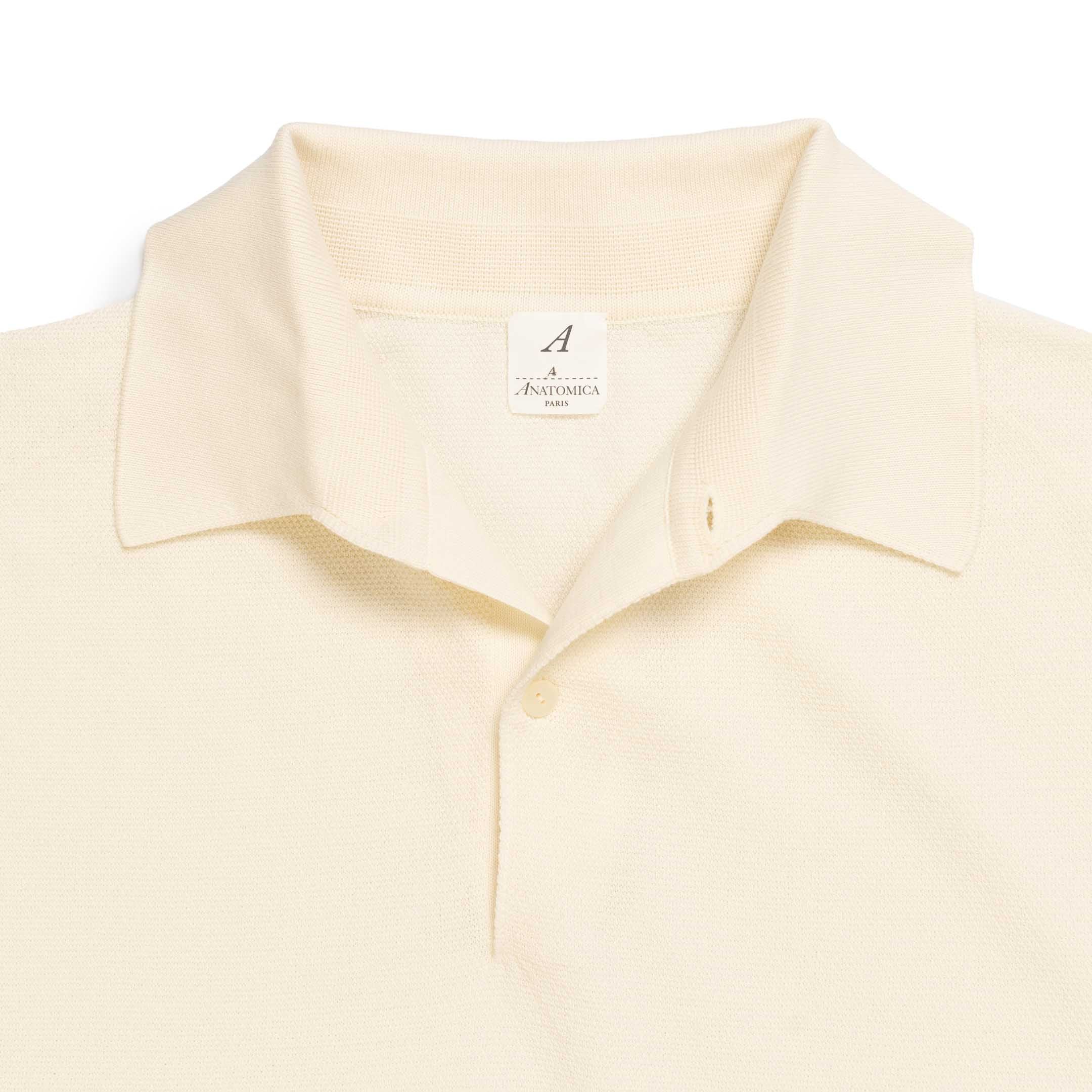 Anatomica Statham Knit Polo Natural - Image 4