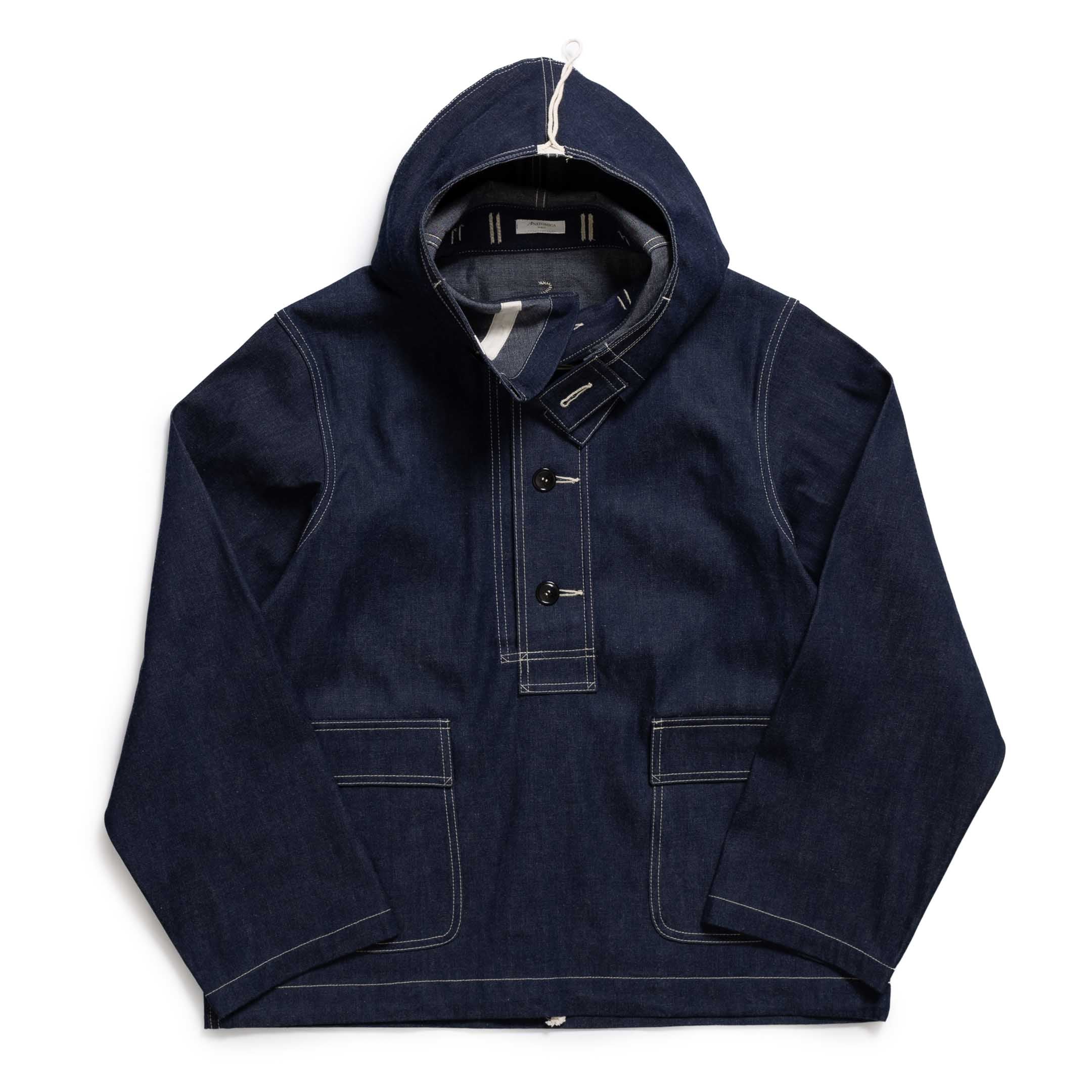 Anatomica USN Gunners Parka Indigo Denim - Image 2