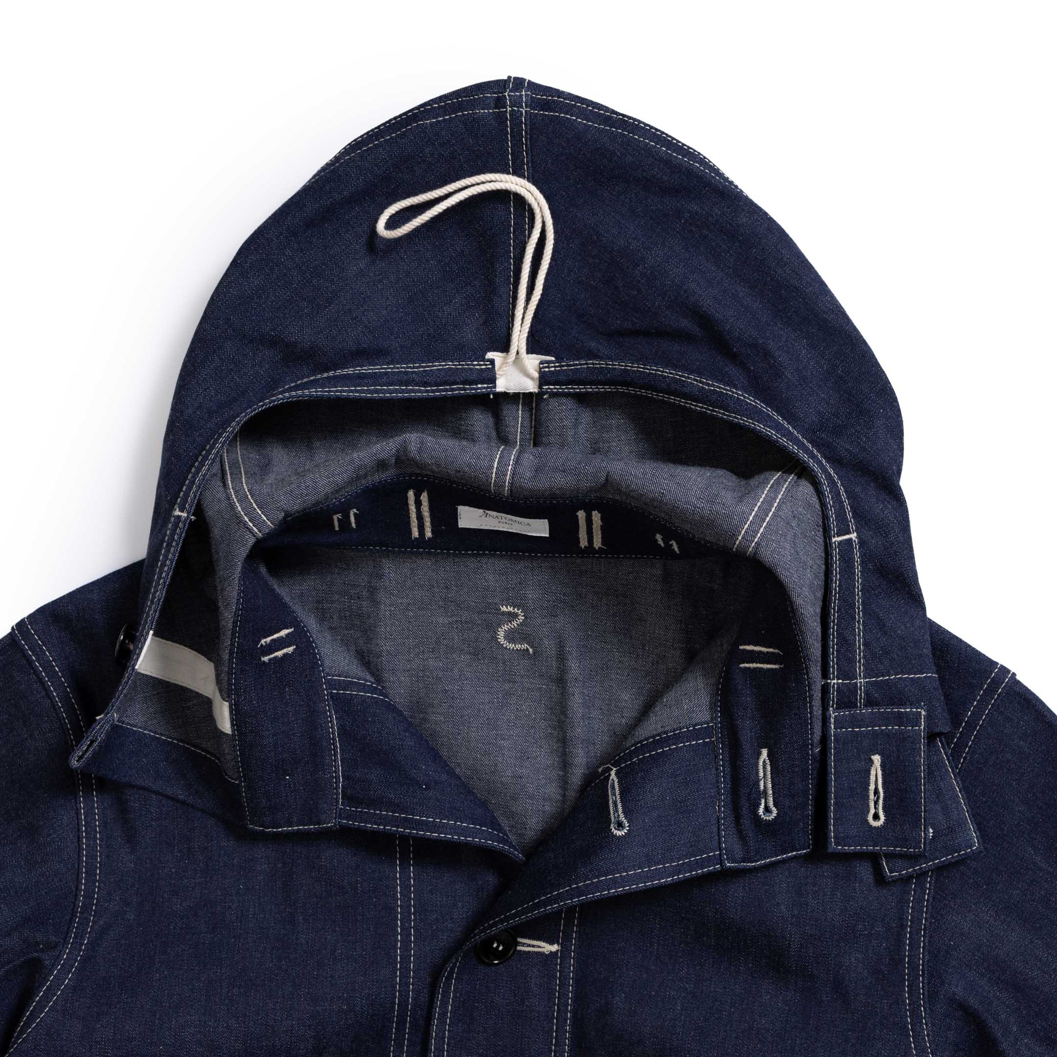 Anatomica USN Gunners Parka Indigo Denim - Image 6