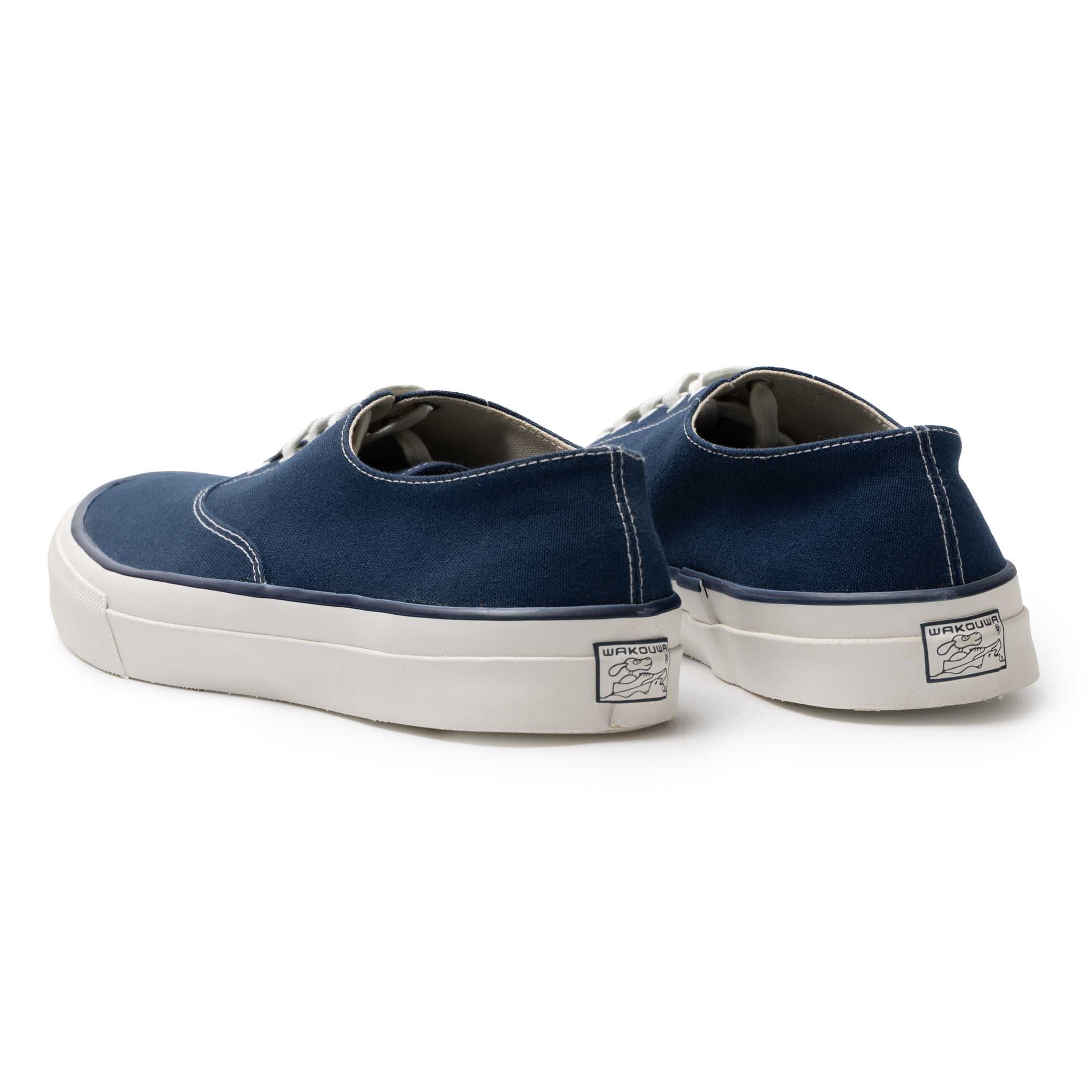 Anatomica x Wakouwa Deck Shoes Low Navy - Image 3