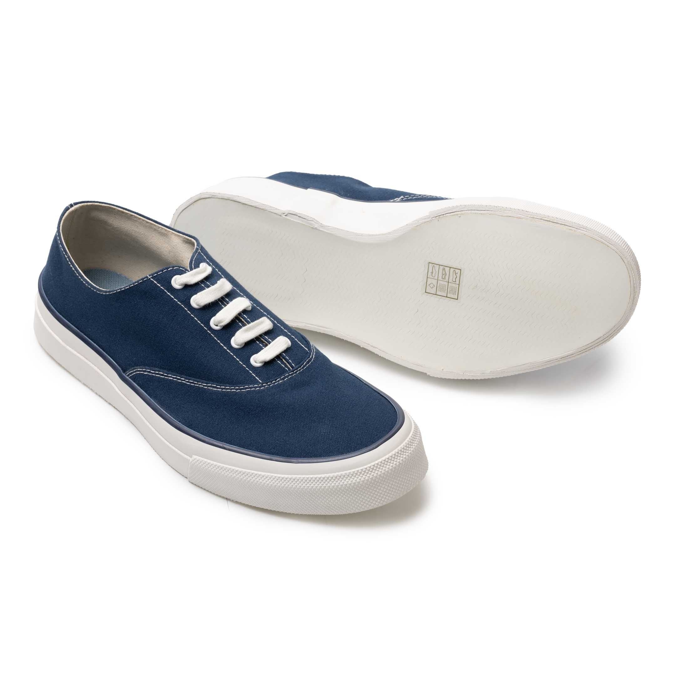 Anatomica x Wakouwa Deck Shoes Low Navy - Image 4