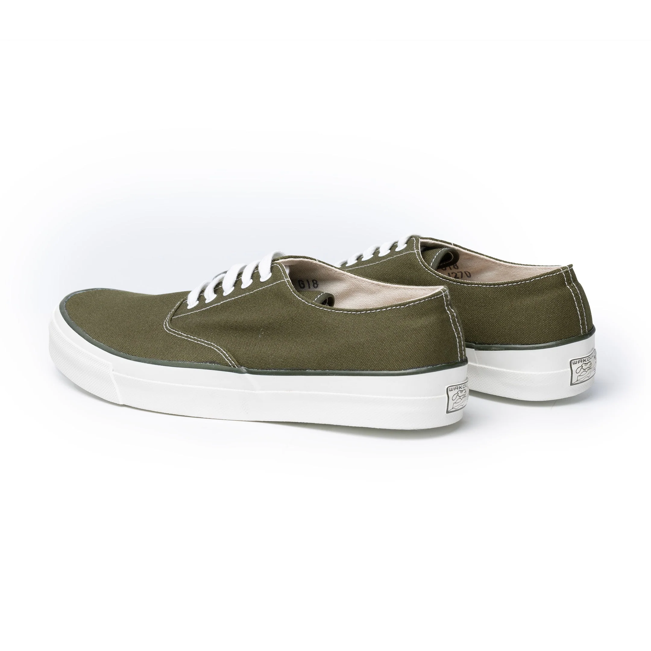 Anatomica x Wakouwa Deck Shoes Low Pine Green - Image 3