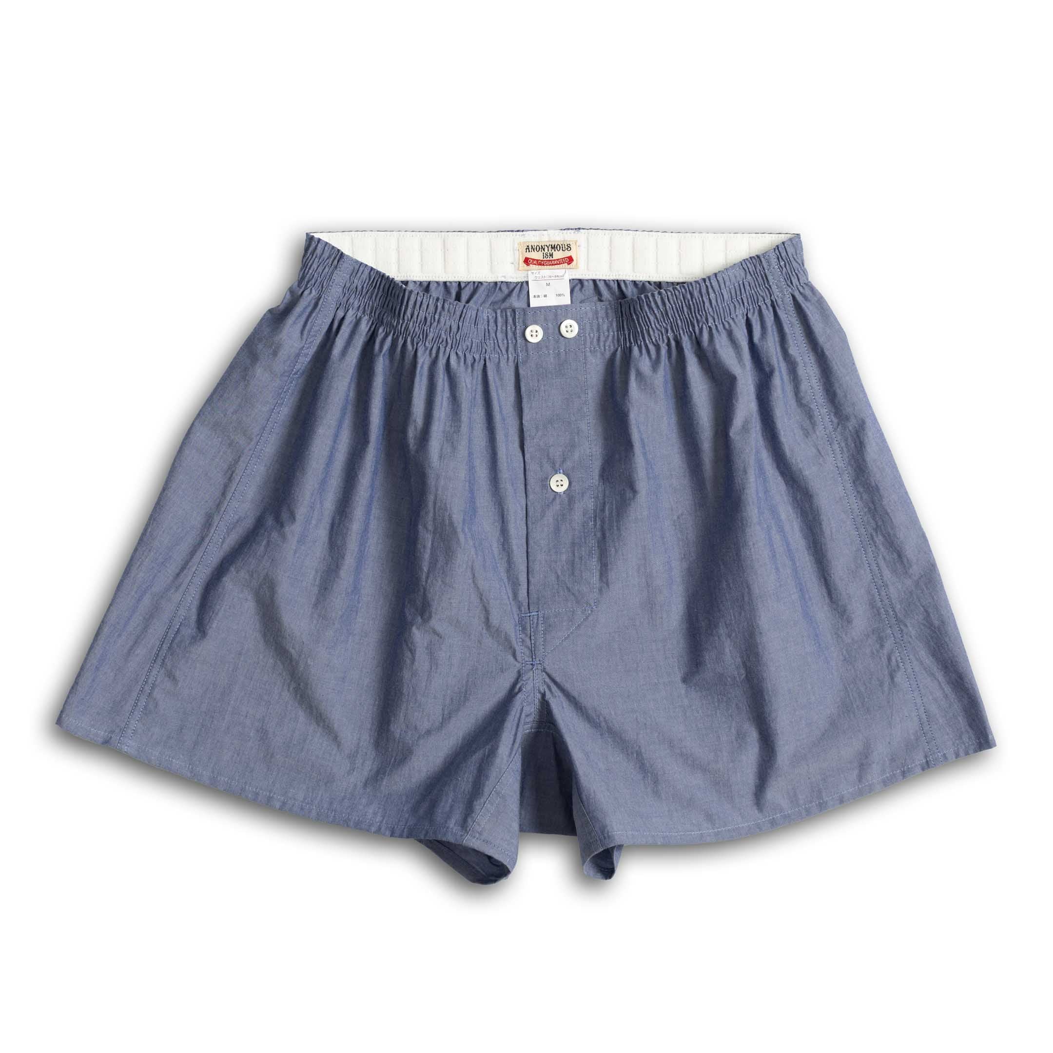 Anonymous Ism Fine Typewriter Boxer Short Blue