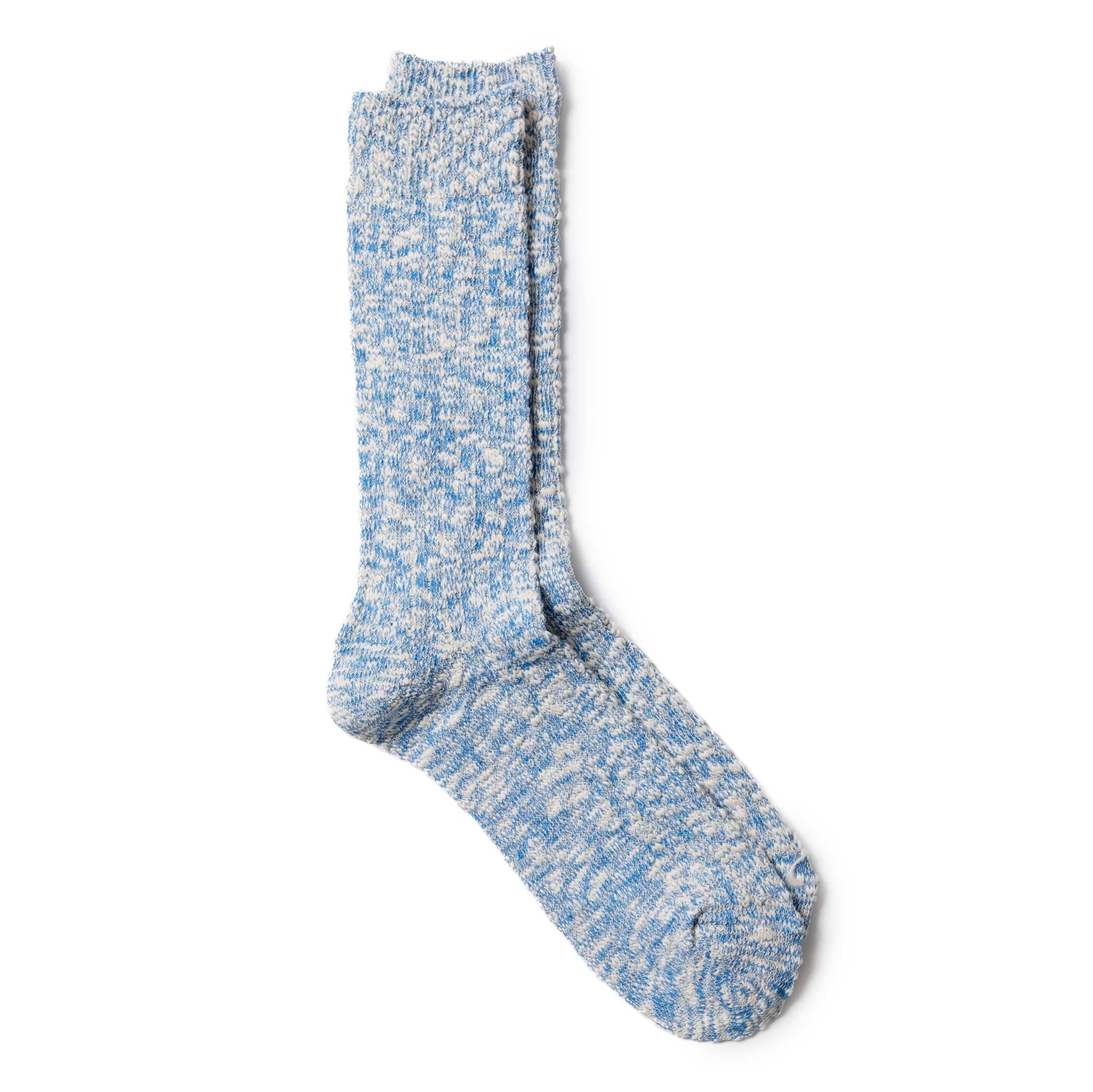 Anonymous Ism Light Slub Crew Sock Blue