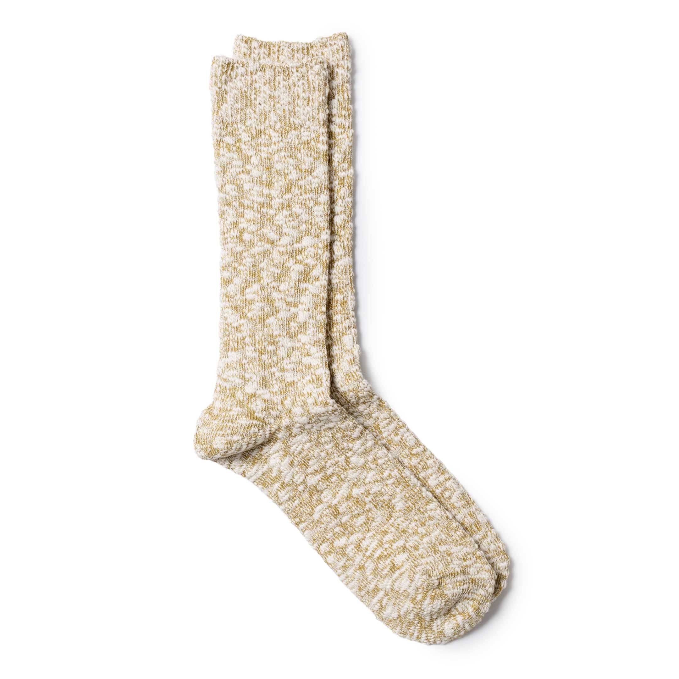 Anonymous Ism Light Slub Crew Sock Khaki