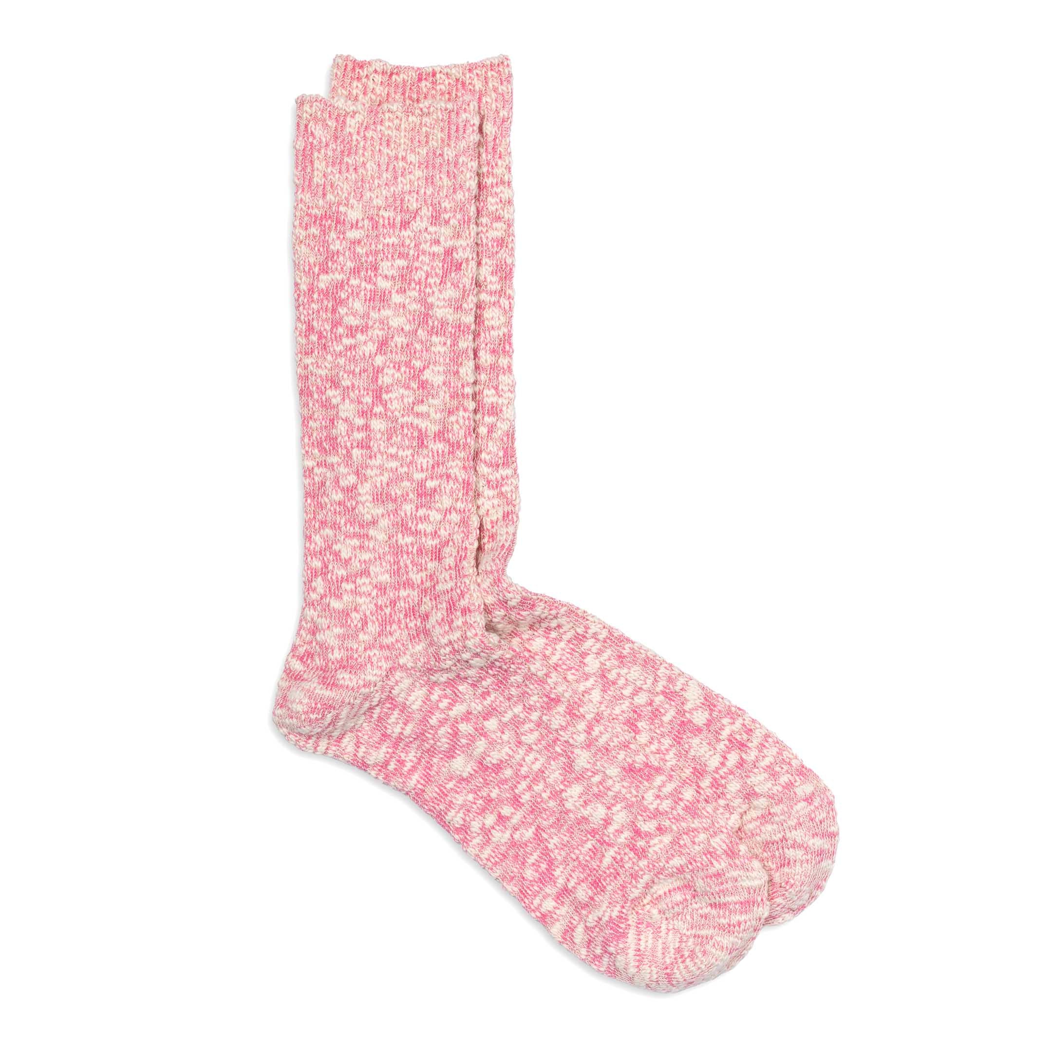 Anonymous Ism Light Slub Crew Sock Pink