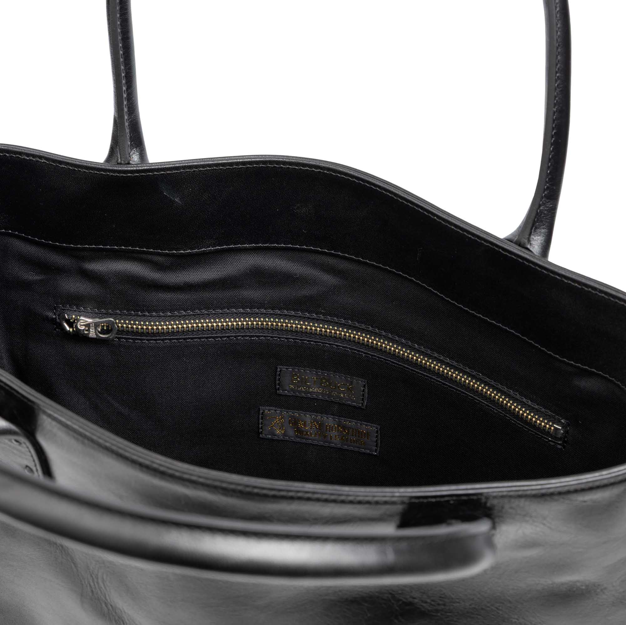 Attractions Horsehide Tote Bag Black - Image 4