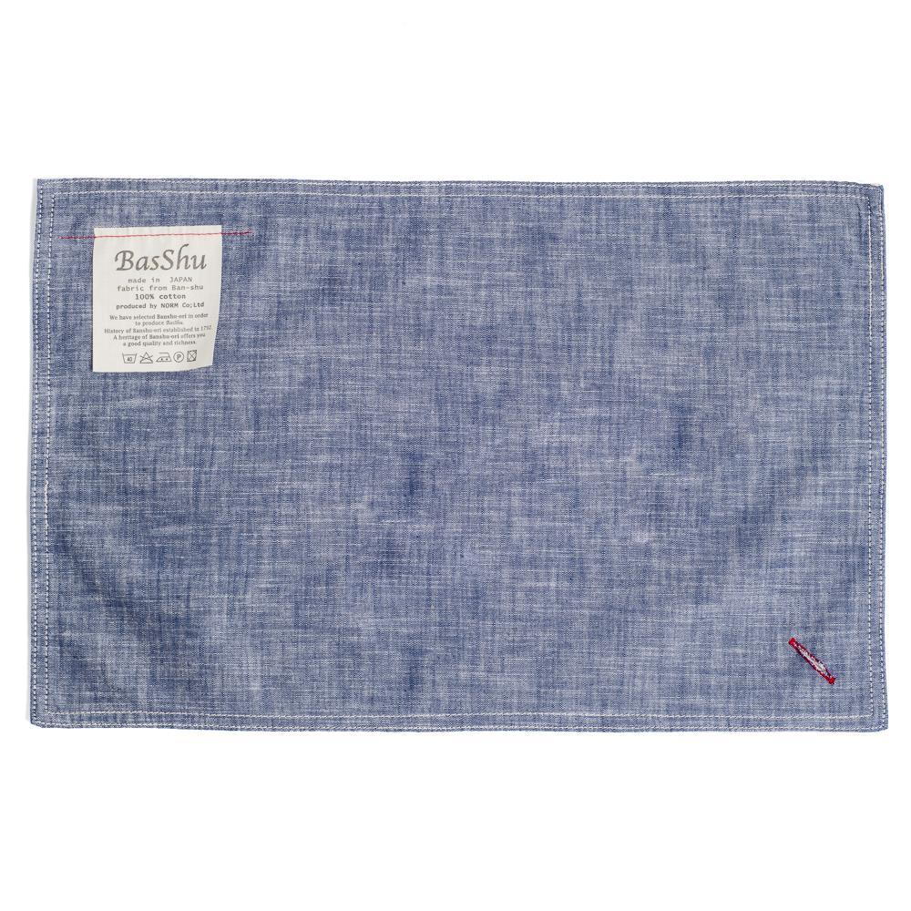 BasShu Place Mat Chambray Navy