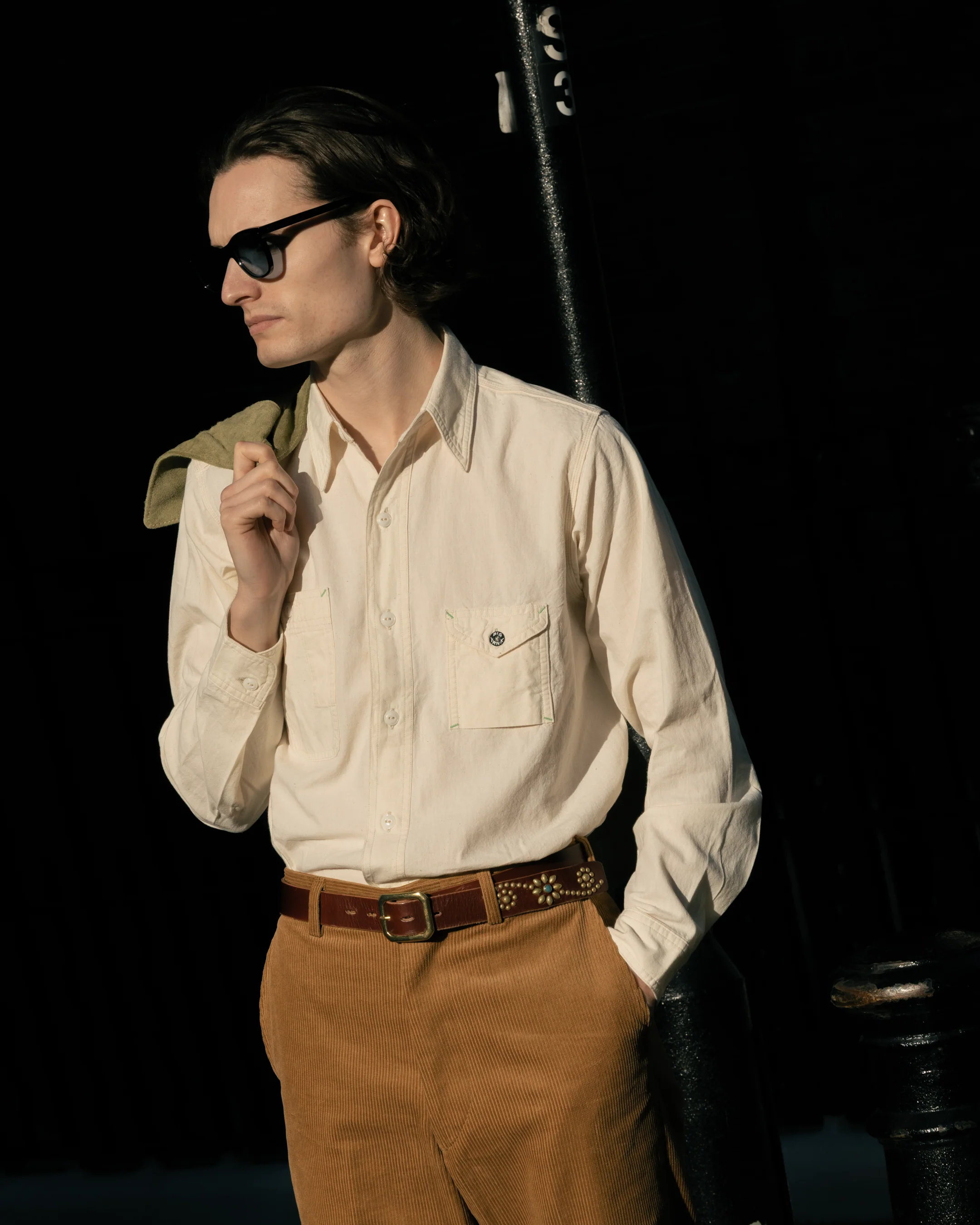 Big Yank 1935 Original Chambray Shirt Natural - Image 5