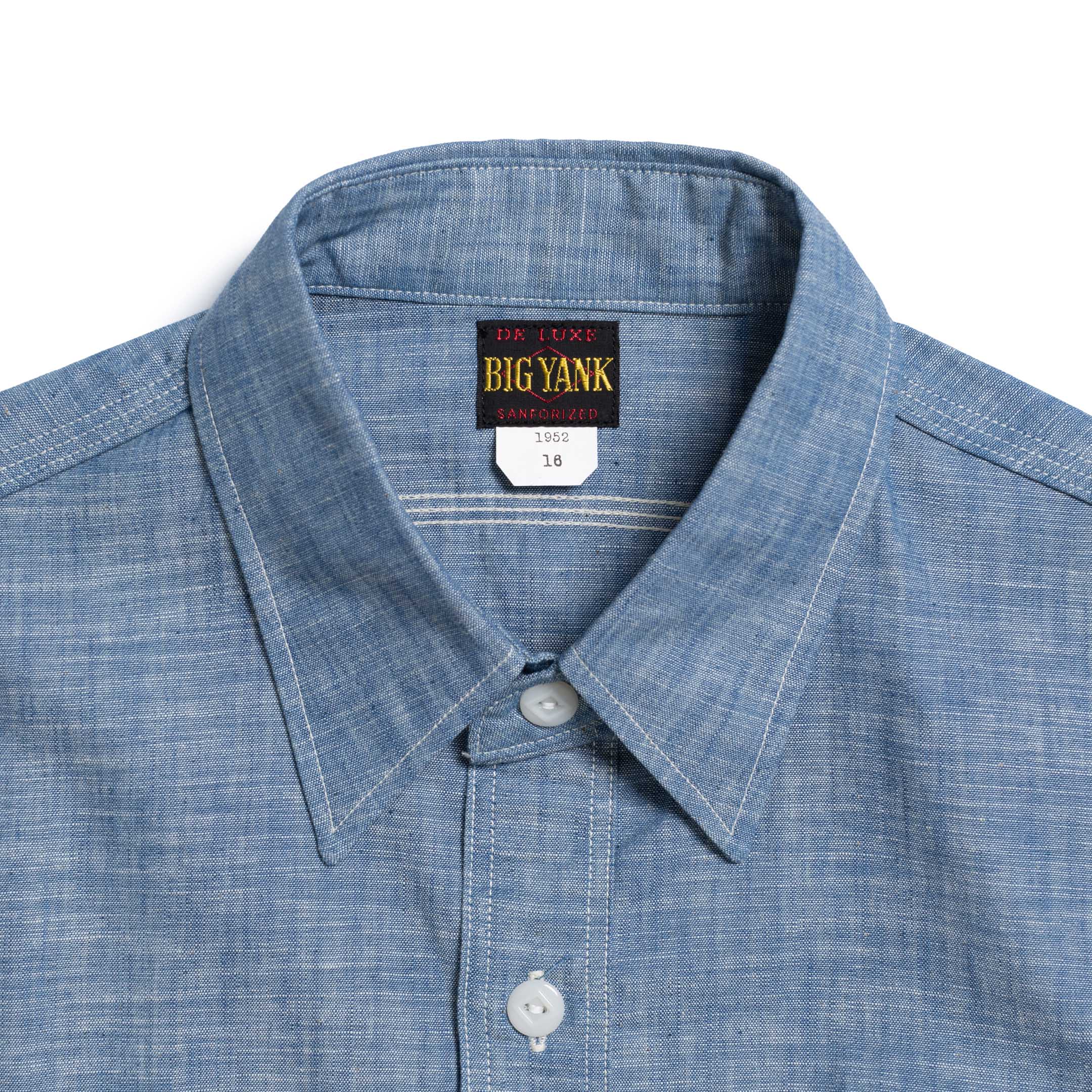 Big Yank 1952 Chambray Shirt Indigo - Image 2