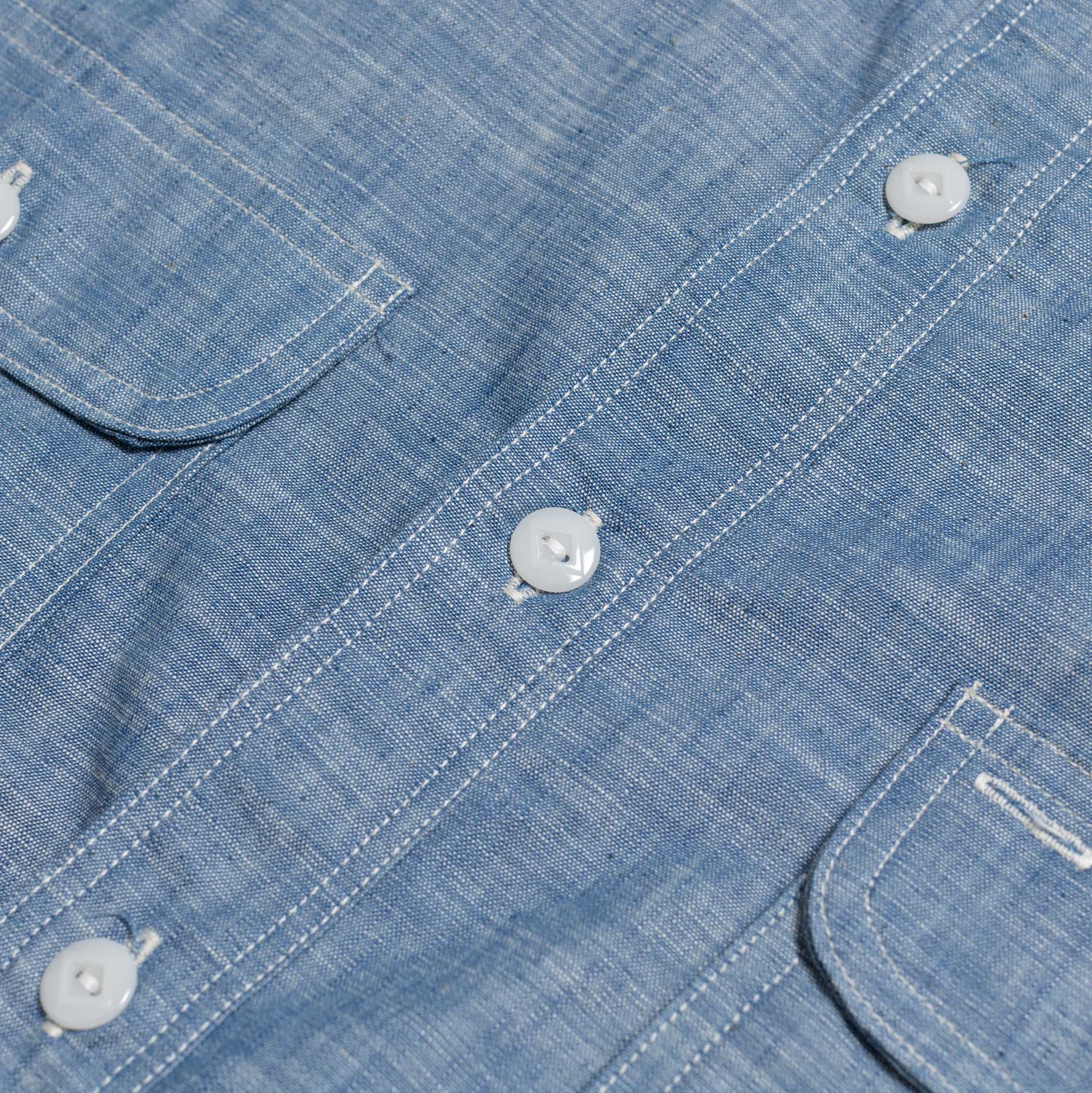 Big Yank 1952 Chambray Shirt Indigo - Image 5