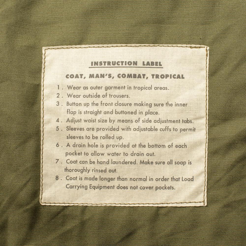 Buzz Rickson’s Tropical Combat Coat Olive - Image 9