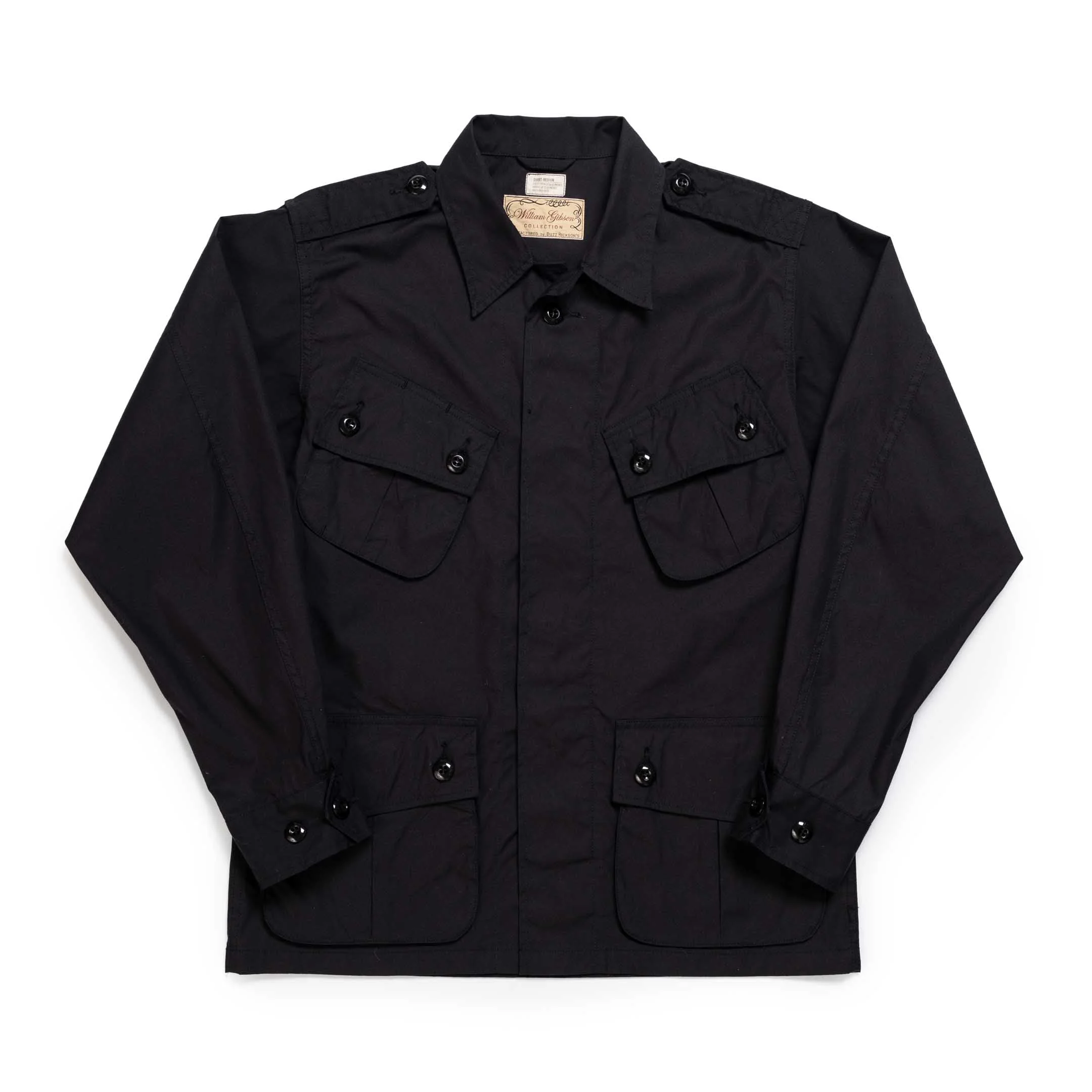 Buzz Rickson’s x William Gibson Tropical Combat Coat Black