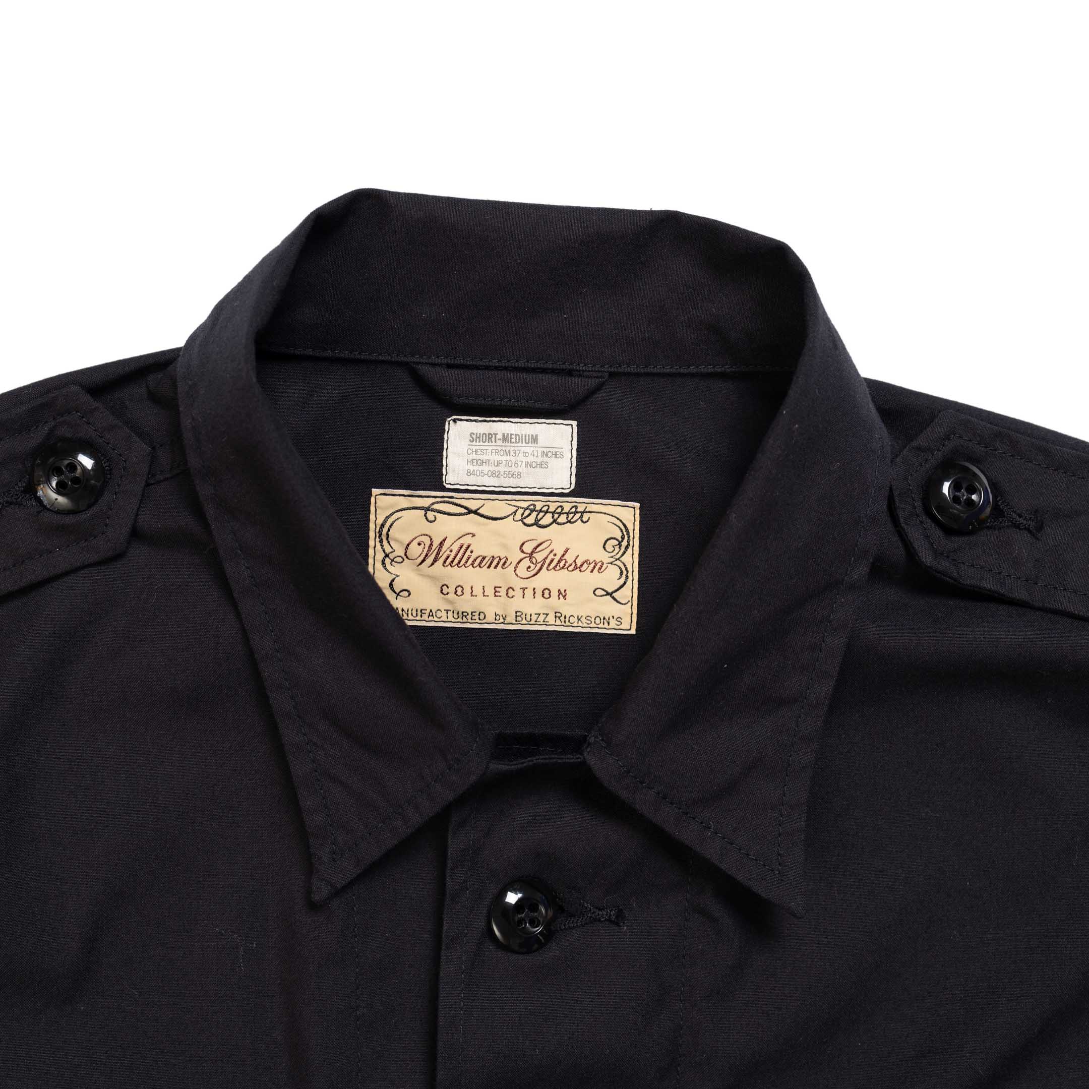 Buzz Rickson’s x William Gibson Tropical Combat Coat Black - Image 6