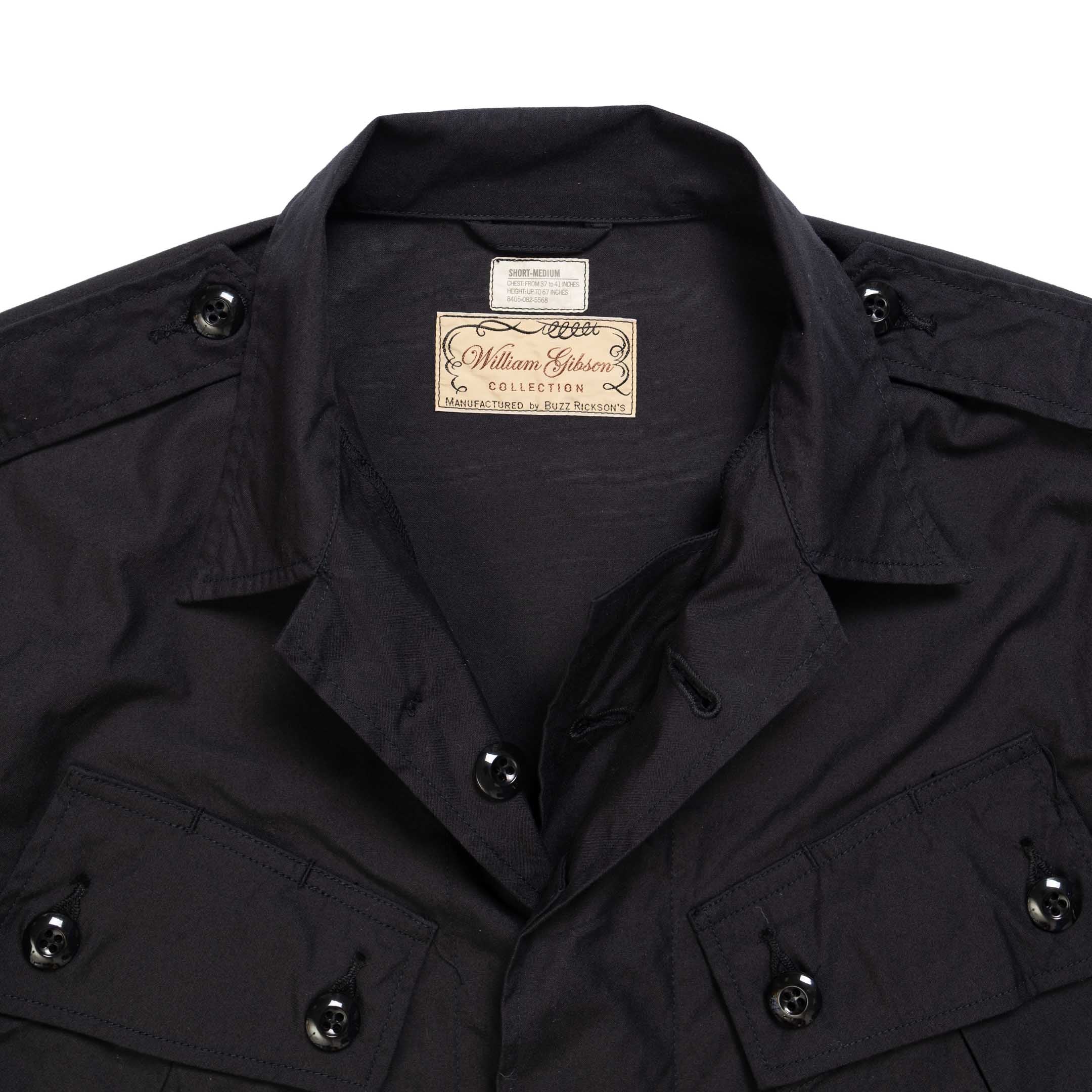 Buzz Rickson’s x William Gibson Tropical Combat Coat Black - Image 7