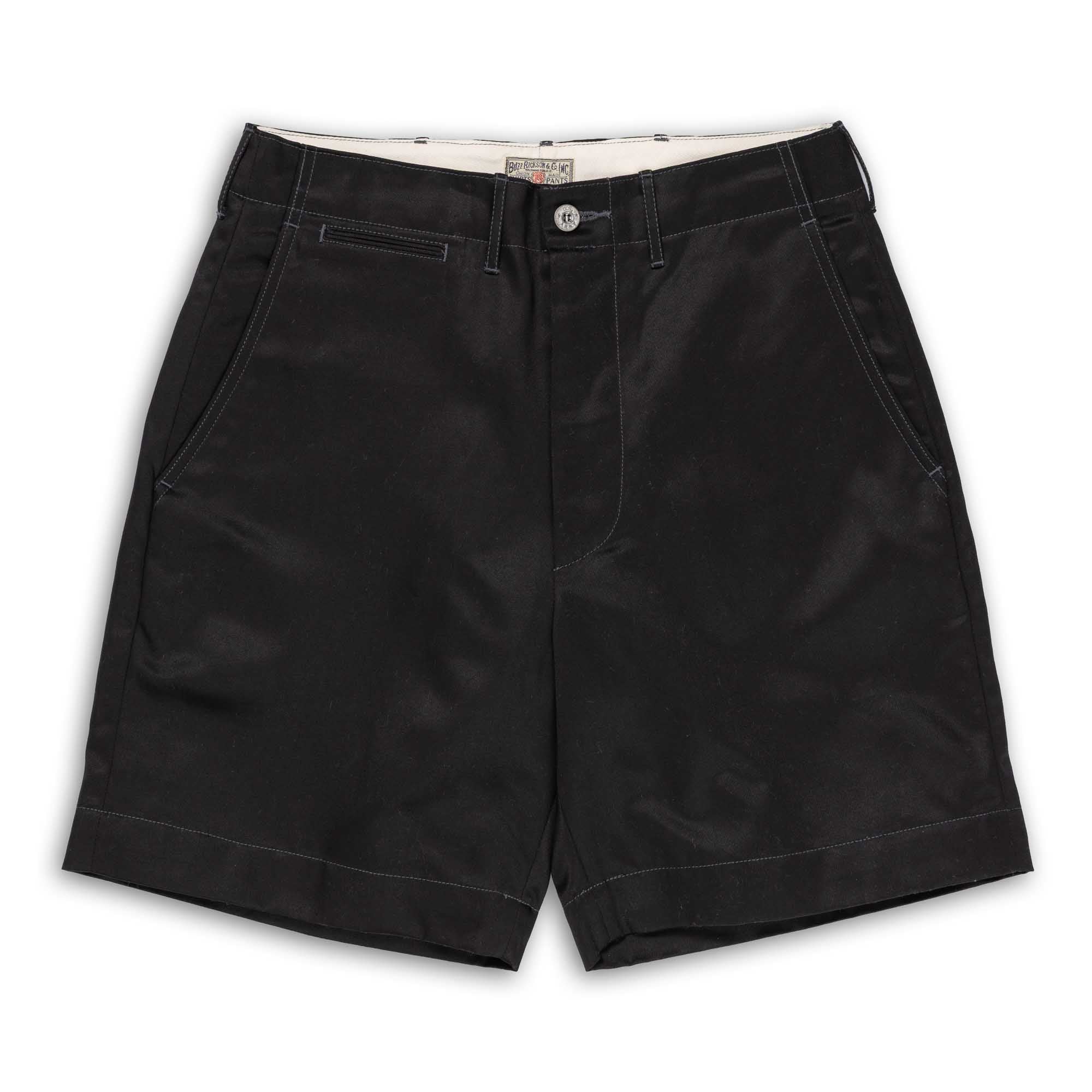 Buzz Rickson's 1945 Mod Chino Shorts Black