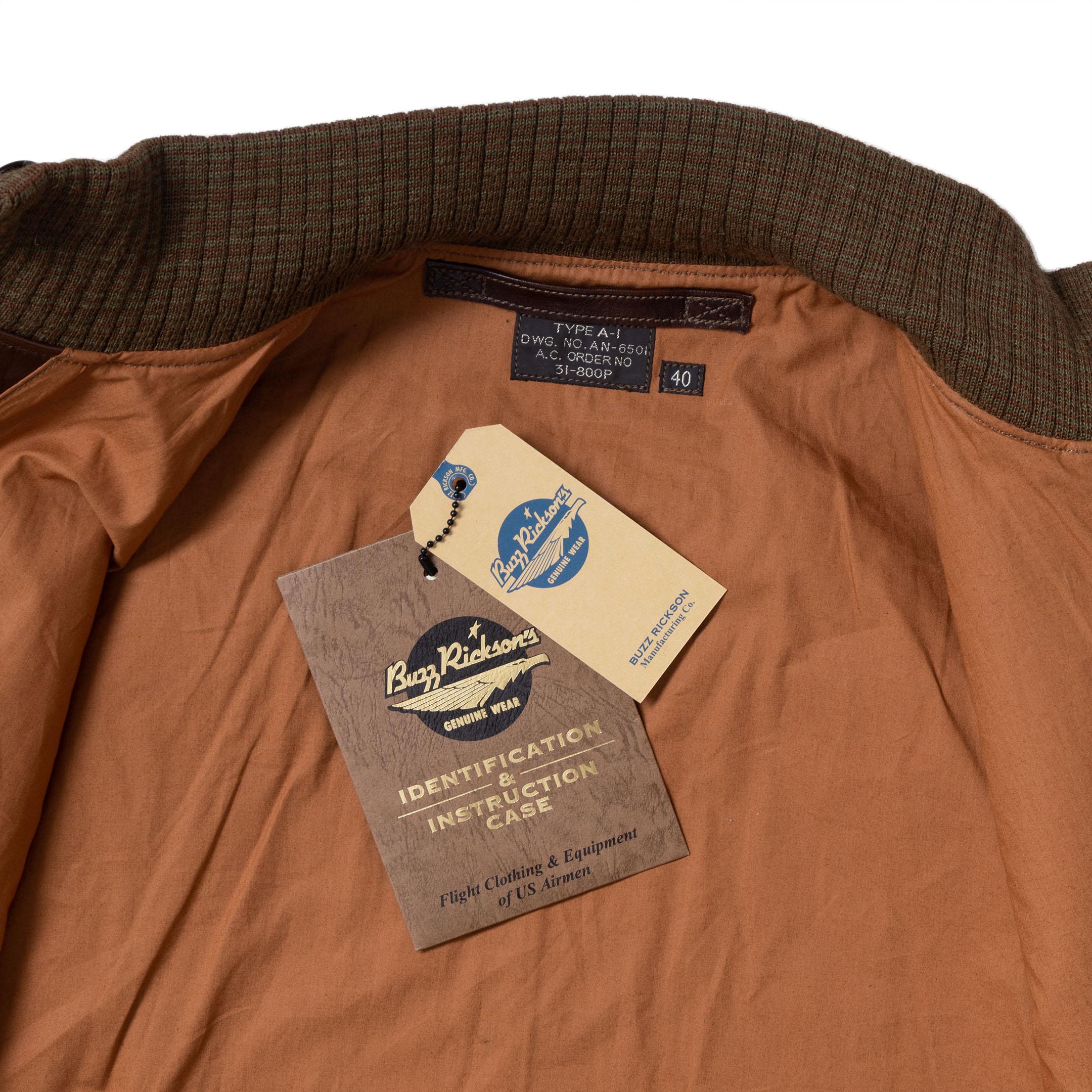 Buzz Rickson's A-1 No. 31-800P Seal Brown - Image 9