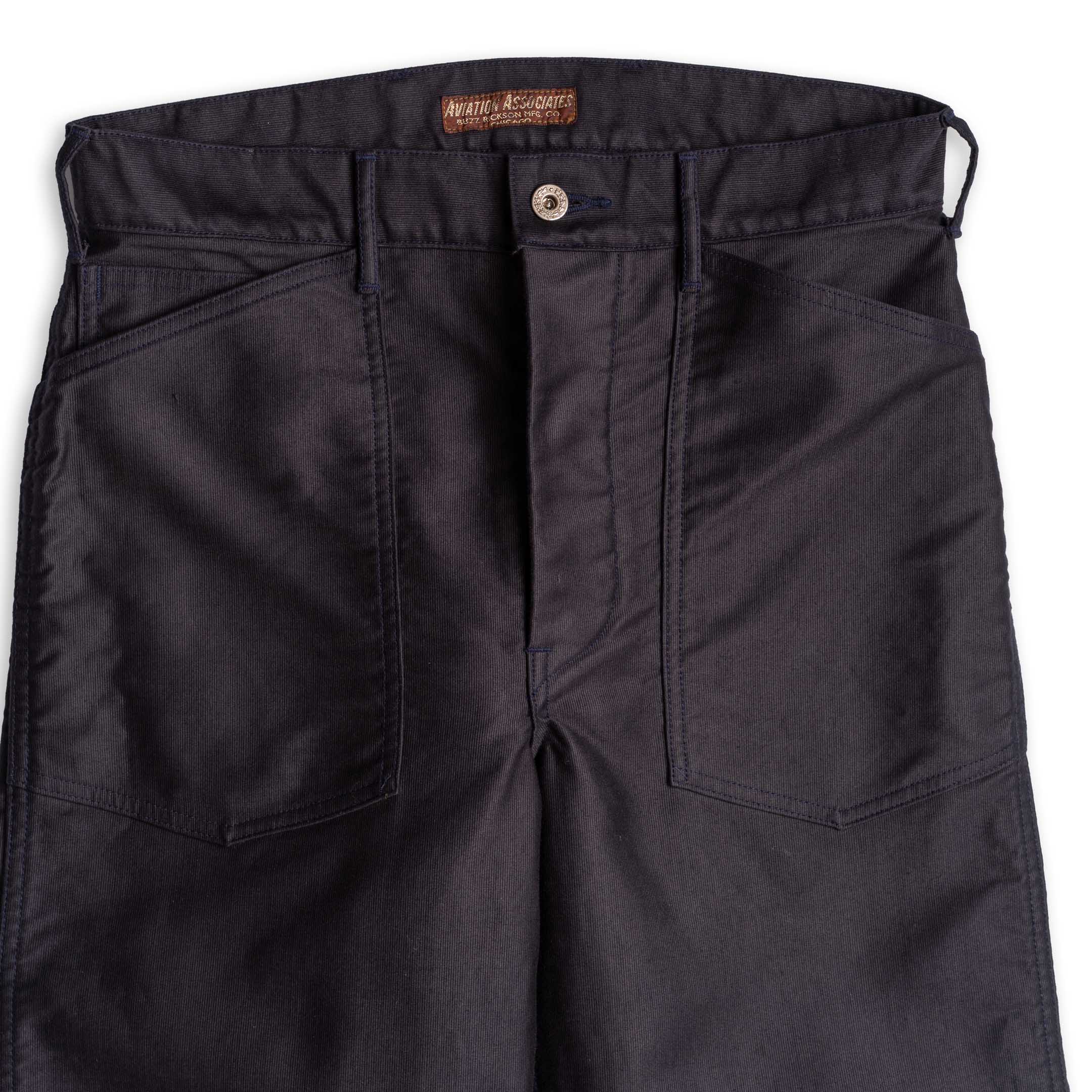 Buzz Rickson's Aviation Associates Jungle Cloth Army Working Trousers Navy - Image 3