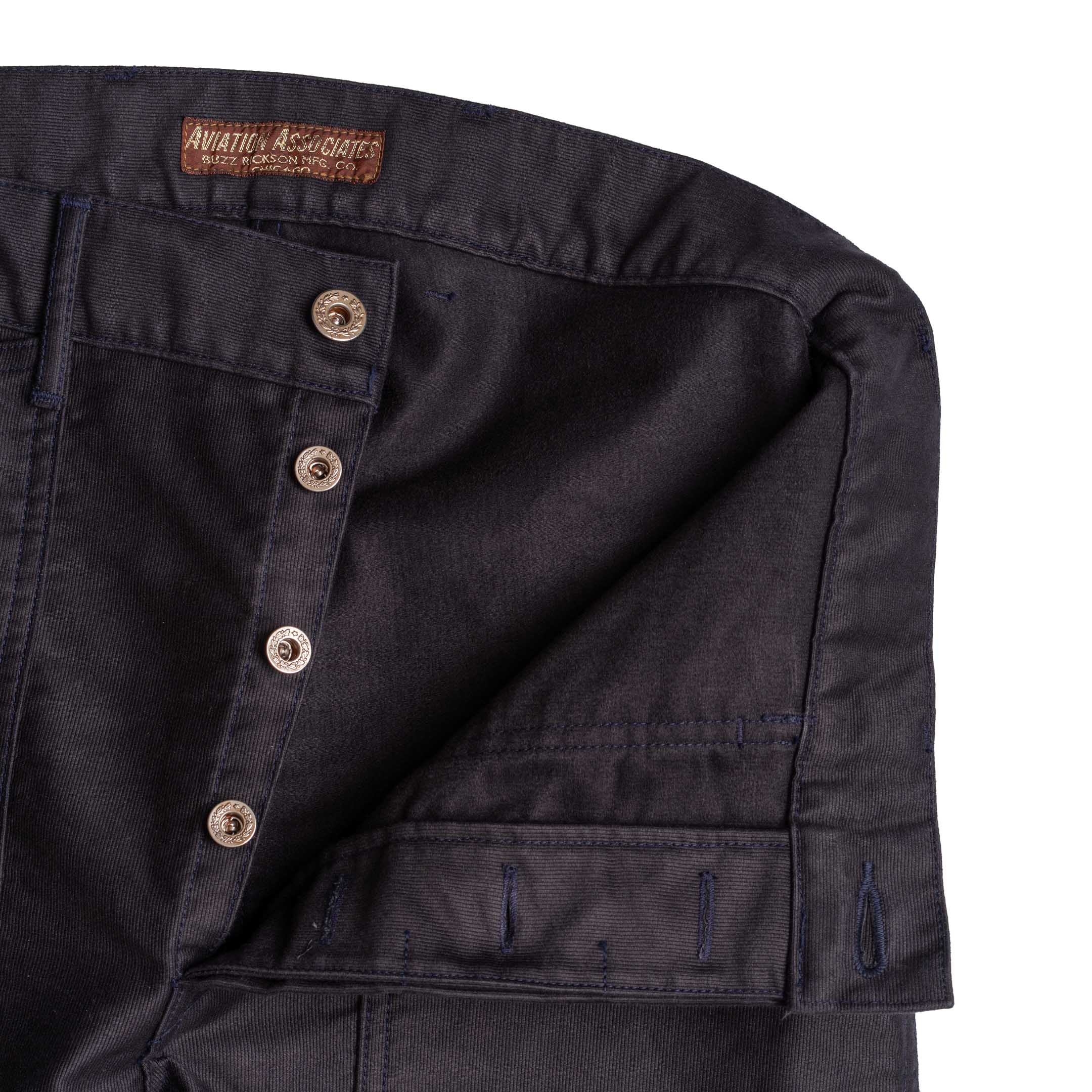 Buzz Rickson's Aviation Associates Jungle Cloth Army Working Trousers Navy - Image 4