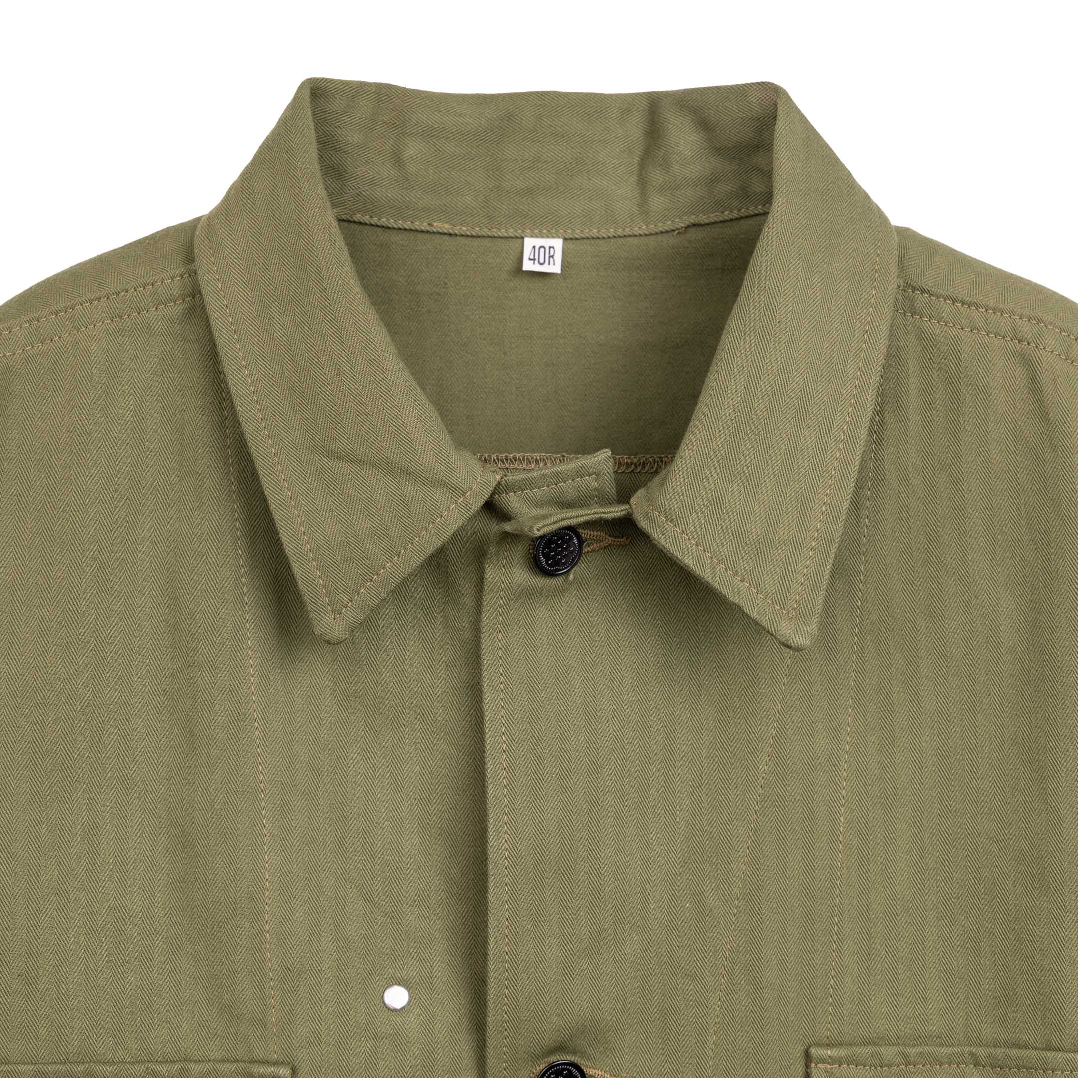 Buzz Rickson's Jackets, Herringone Twill Special Olive - Image 2
