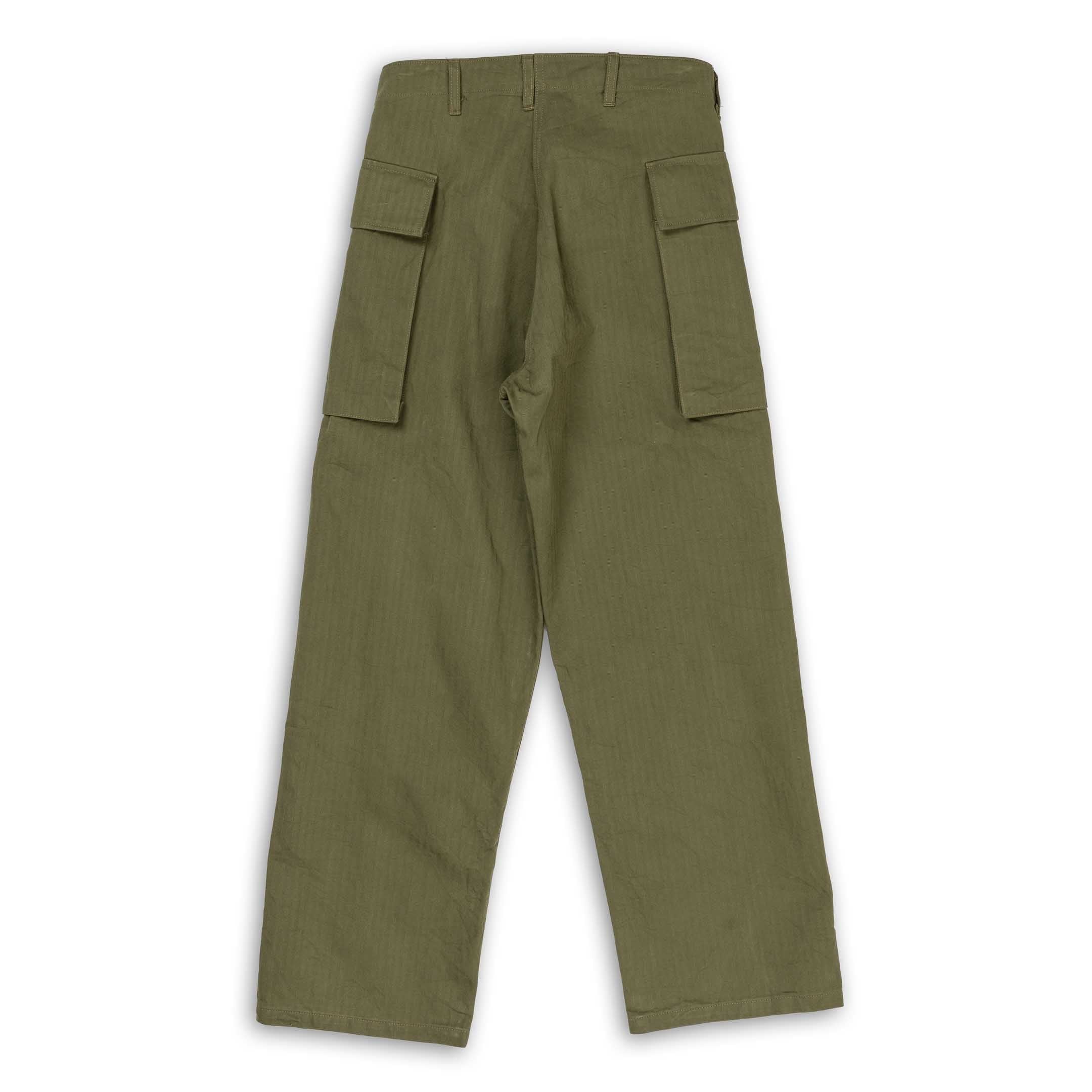Buzz Rickson's Trousers, Herringbone Twill Special Olive - Image 2