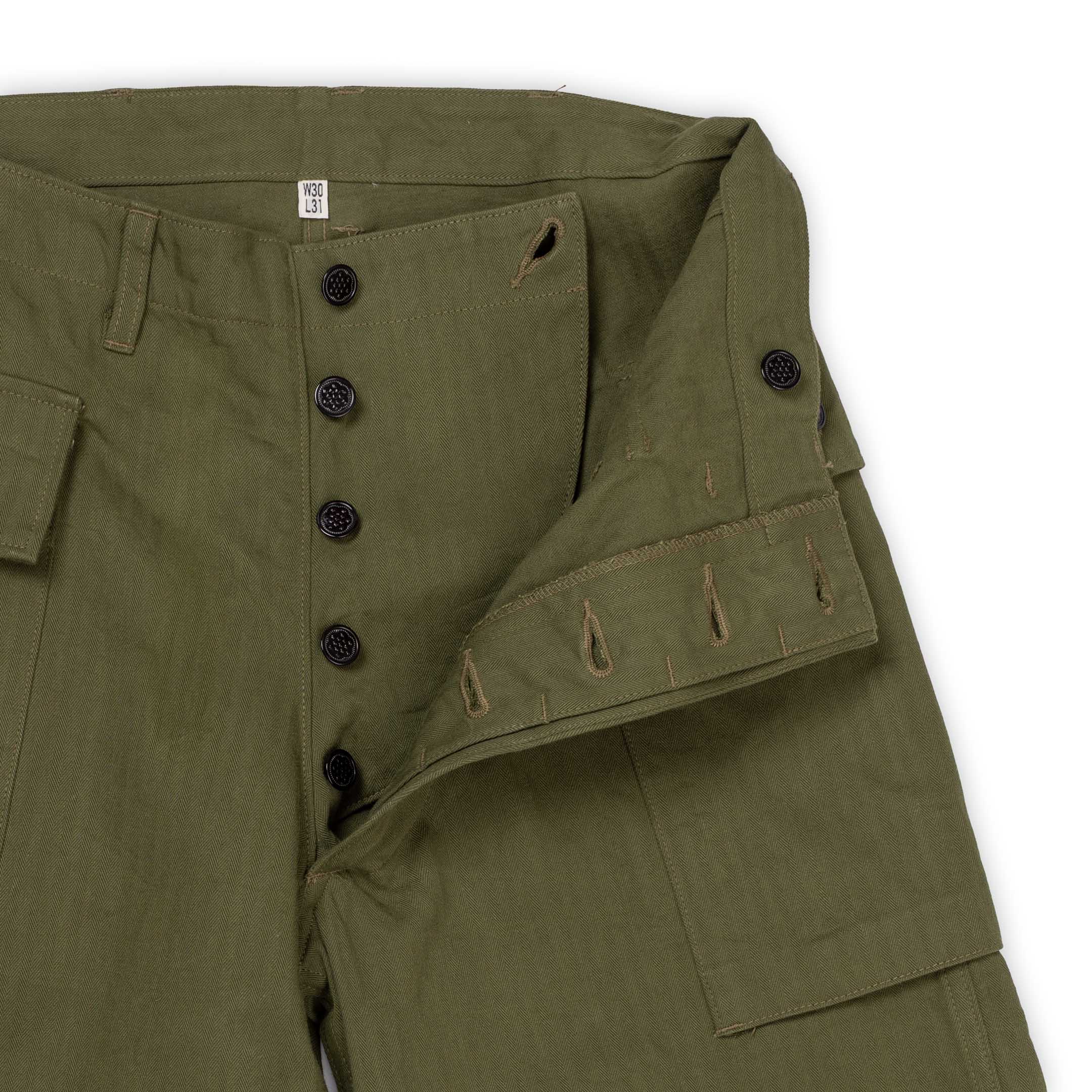 Buzz Rickson's Trousers, Herringbone Twill Special Olive - Image 5
