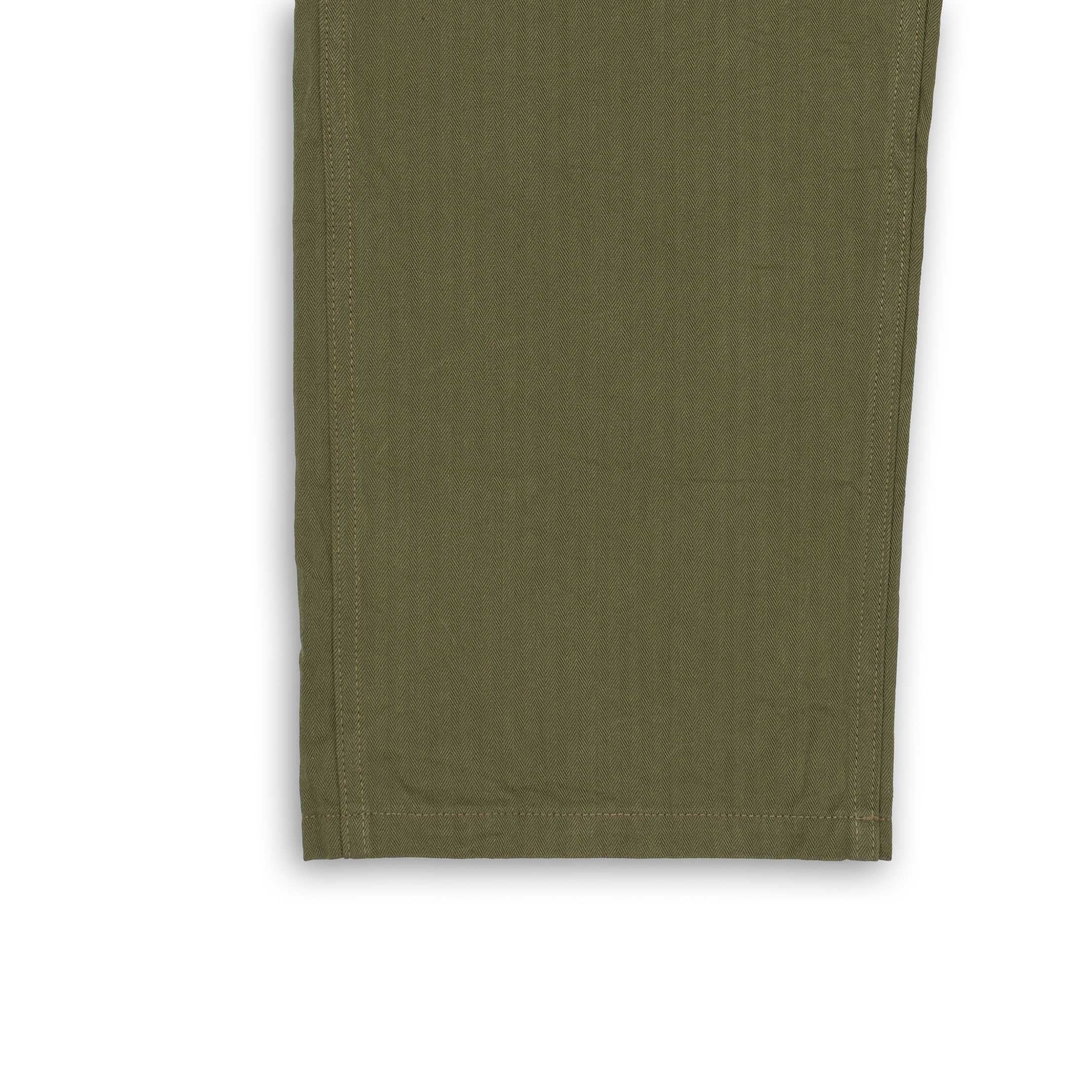 Buzz Rickson's Trousers, Herringbone Twill Special Olive - Image 6
