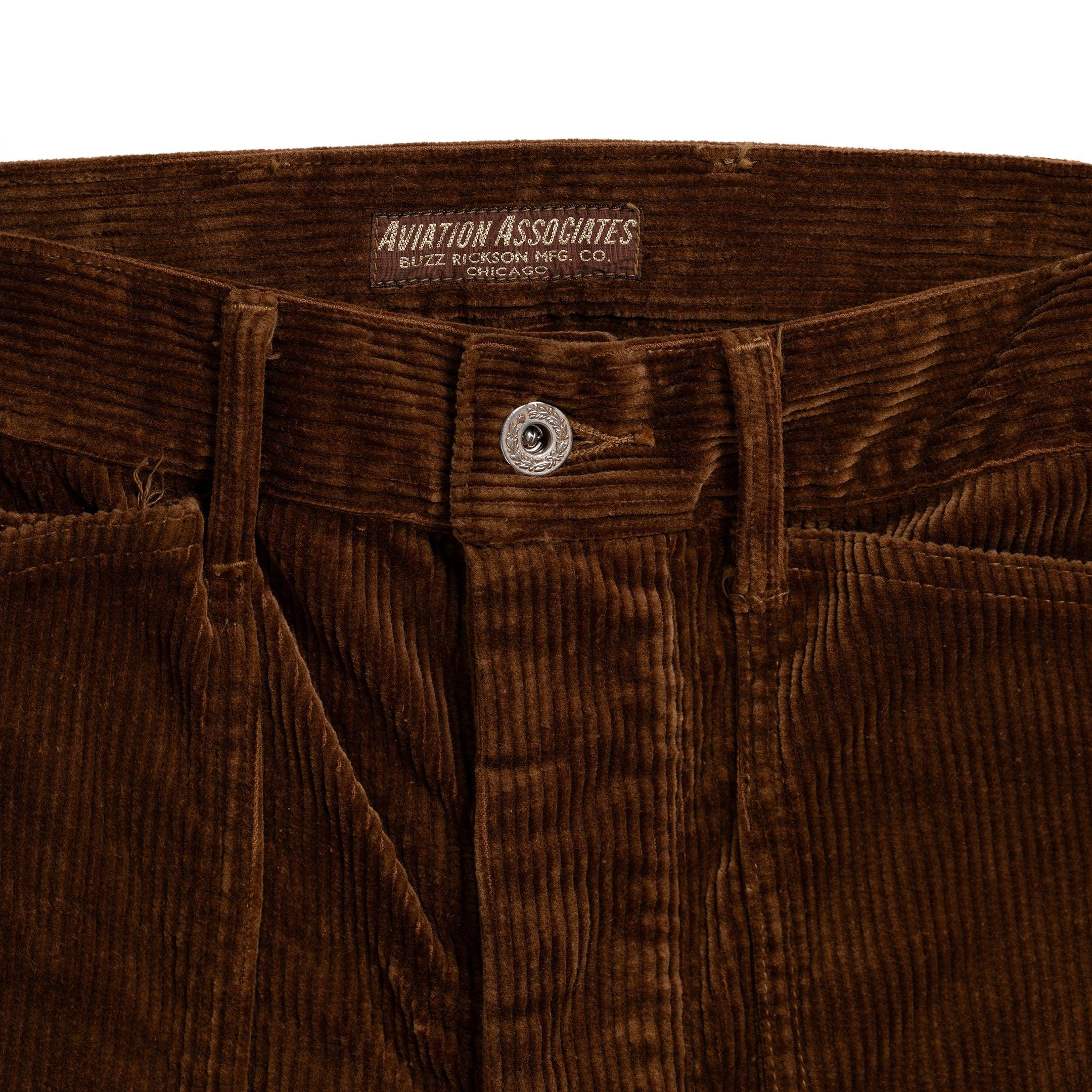 Buzz Rickson's U.S. Army Working Trousers Corduroy Brown - Image 3