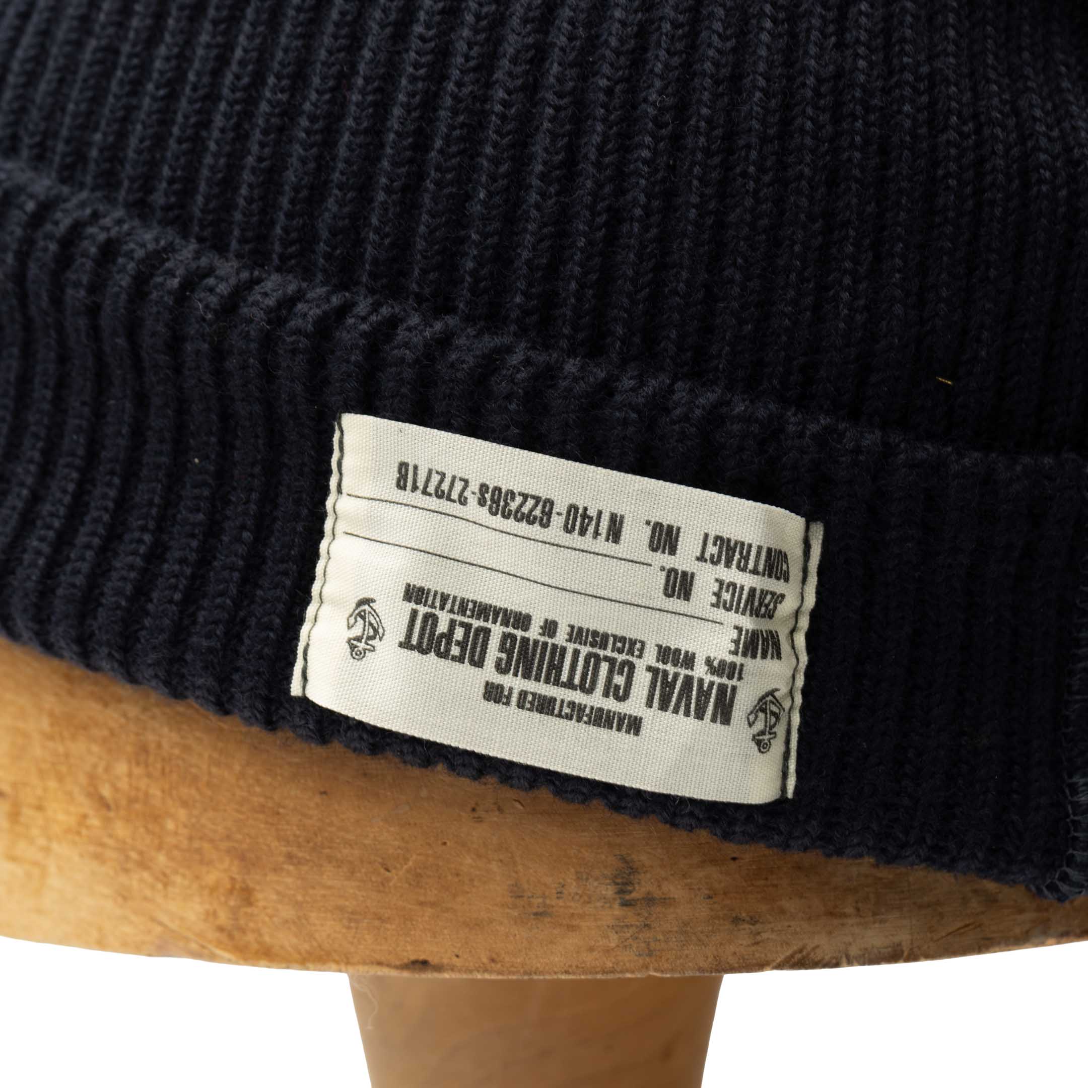 Buzz Rickson's USN Watch Cap Navy - Image 2
