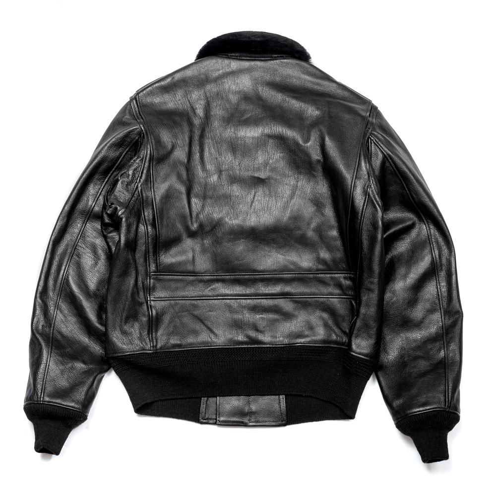 Buzz Rickson's x William Gibson G-1 Leather Jacket Black - Image 7