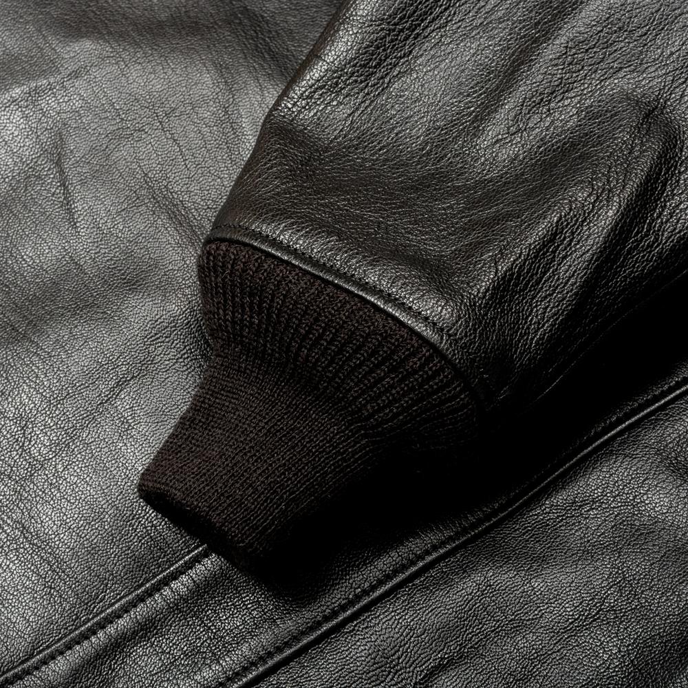 Buzz Rickson's x William Gibson G-1 Leather Jacket Black - Image 8
