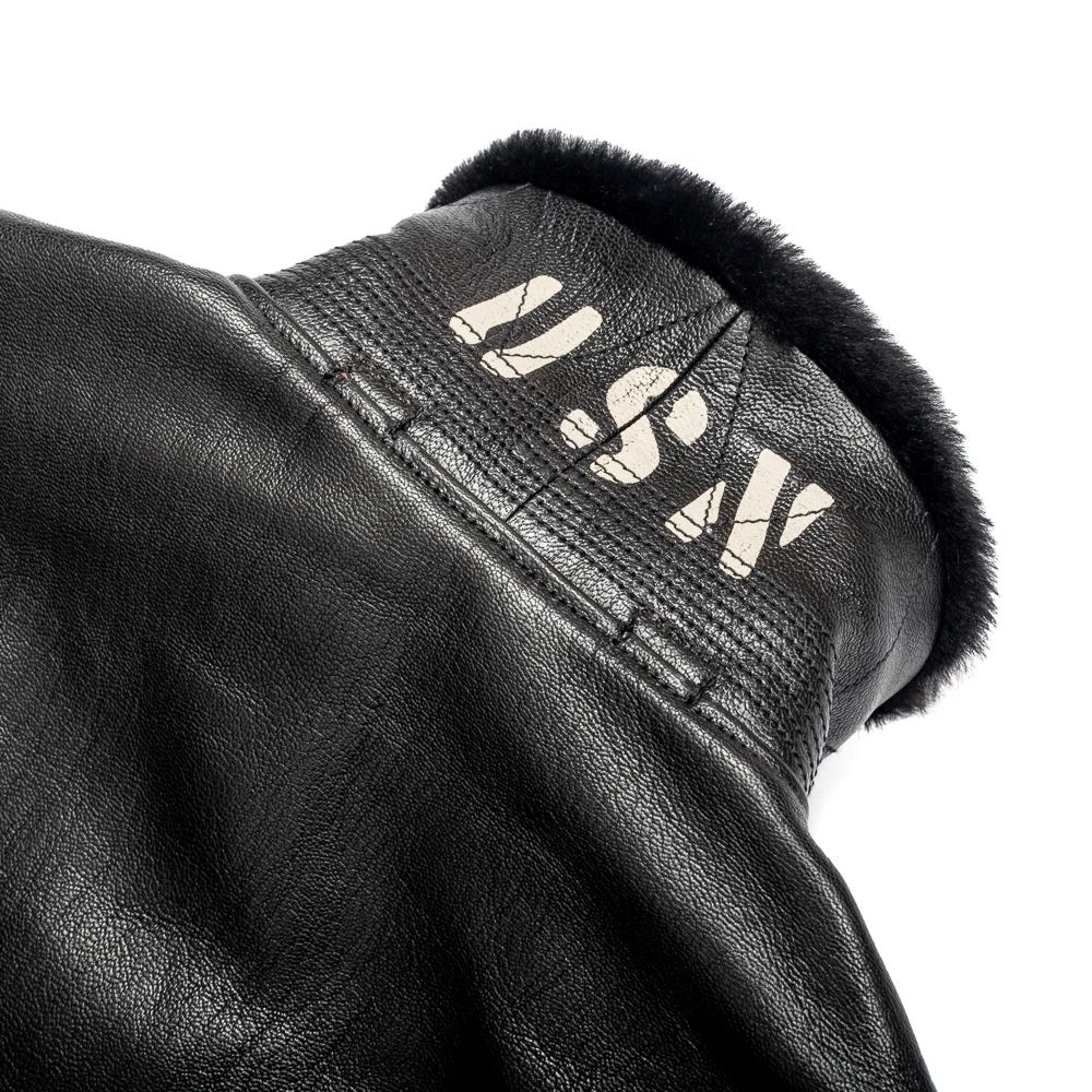 Buzz Rickson's x William Gibson G-1 Leather Jacket Black - Image 9