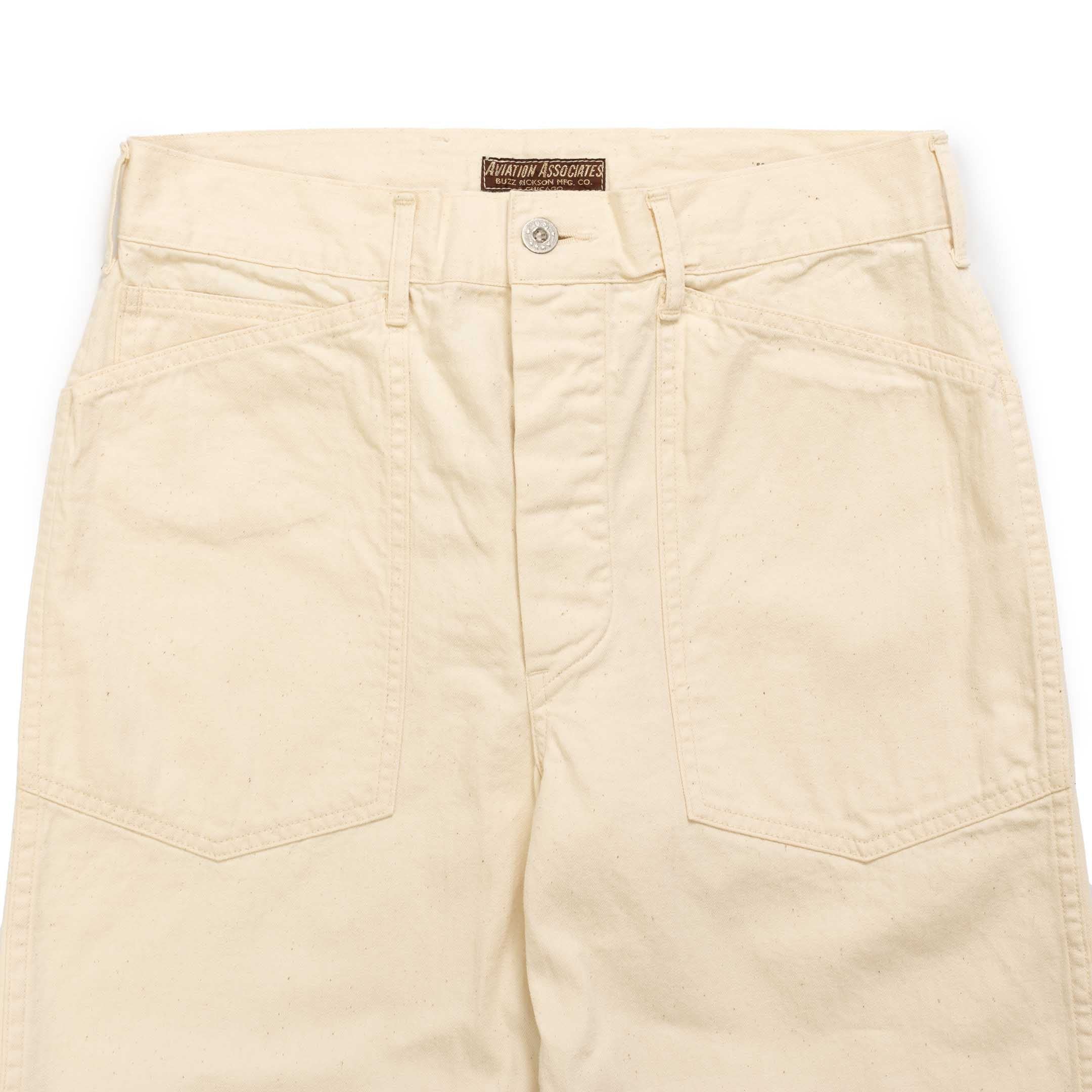 Buzz Rickson's Working Trousers White Twill - Image 3