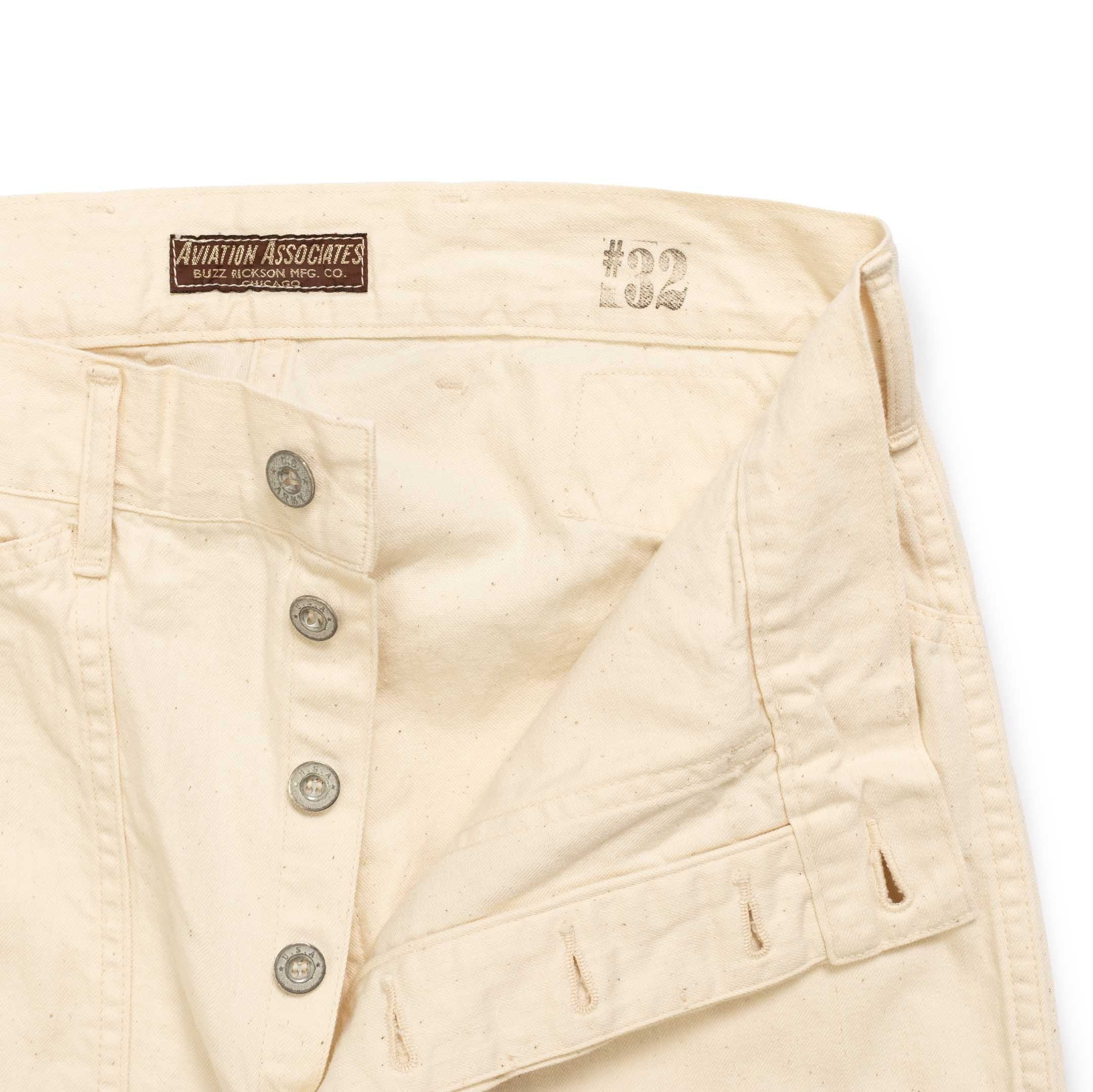 Buzz Rickson's Working Trousers White Twill - Image 4