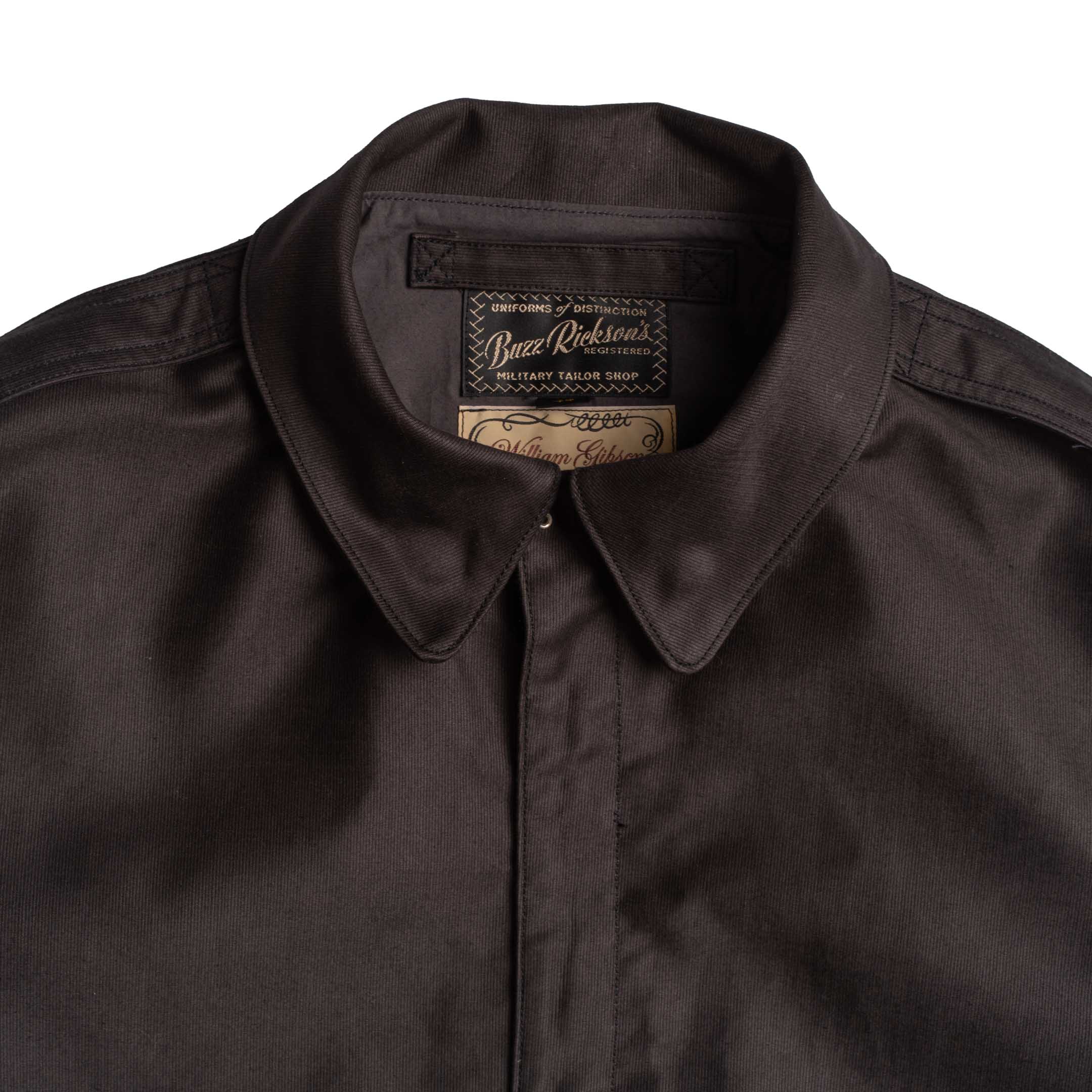 Buzz Rickson's x William Gibson Jungle Cloth A-2 Jacket Black - Image 3