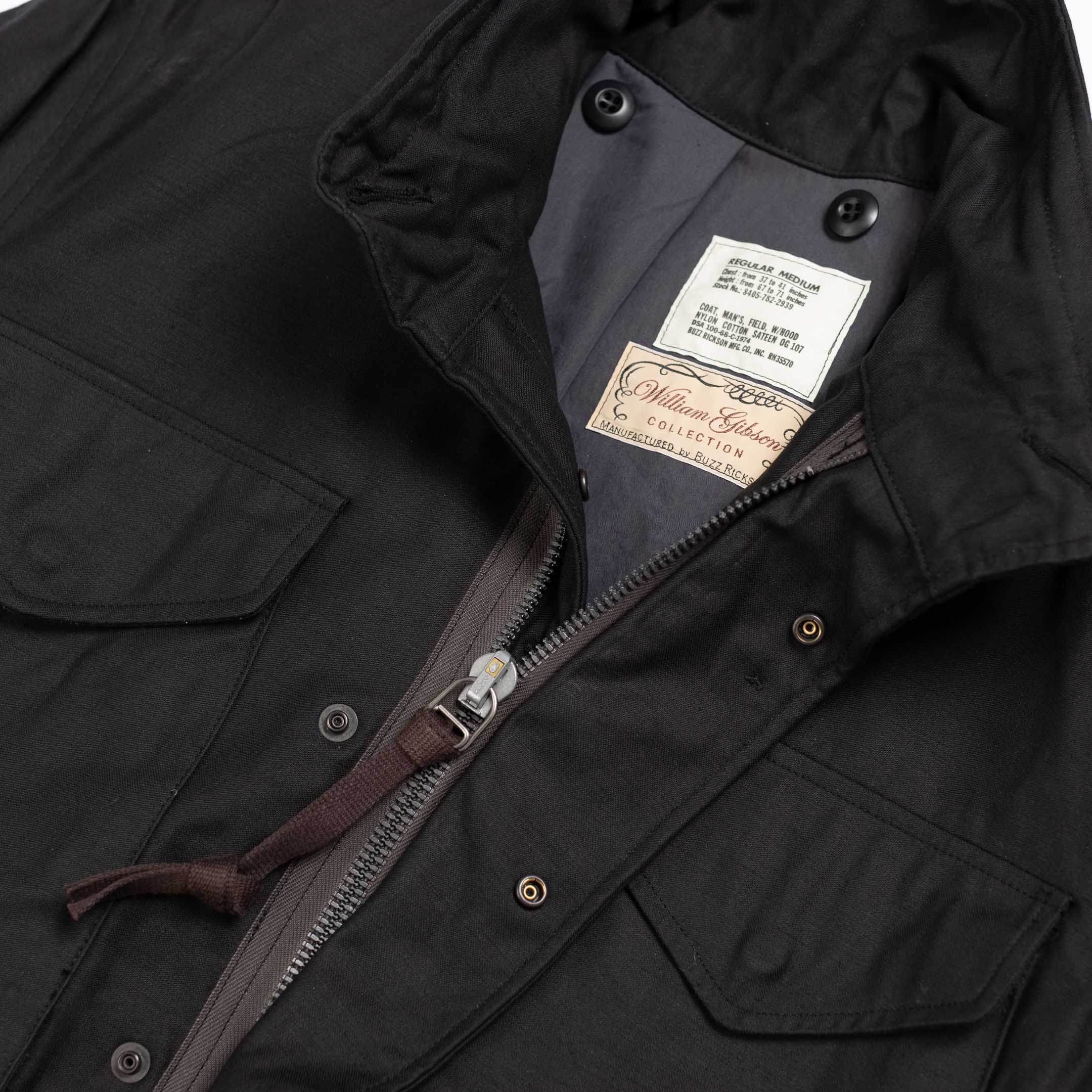 Buzz Rickson's x William Gibson M-65 Jacket Black - Image 10