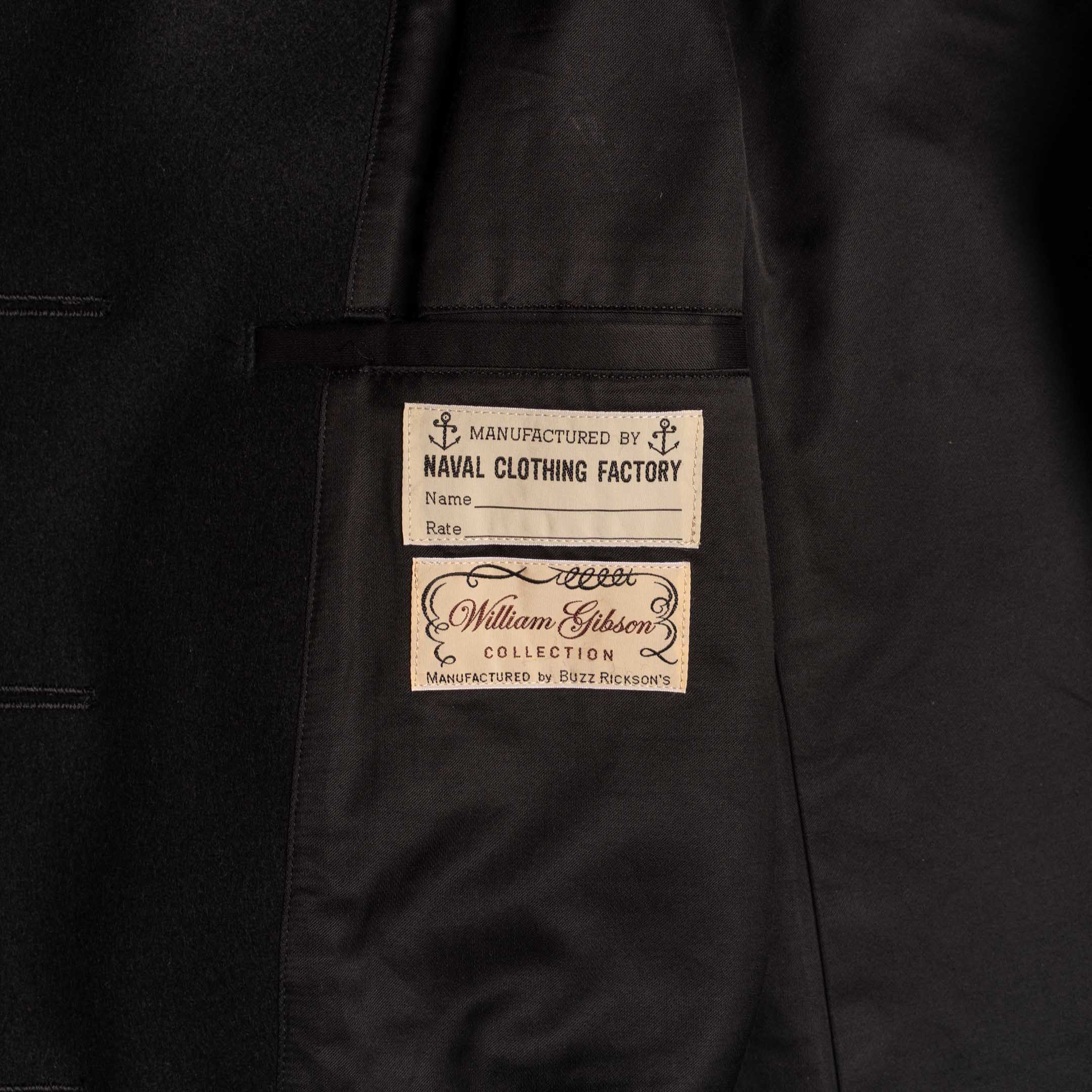 Buzz Rickson's x William Gibson Pea Coat Black - Image 7
