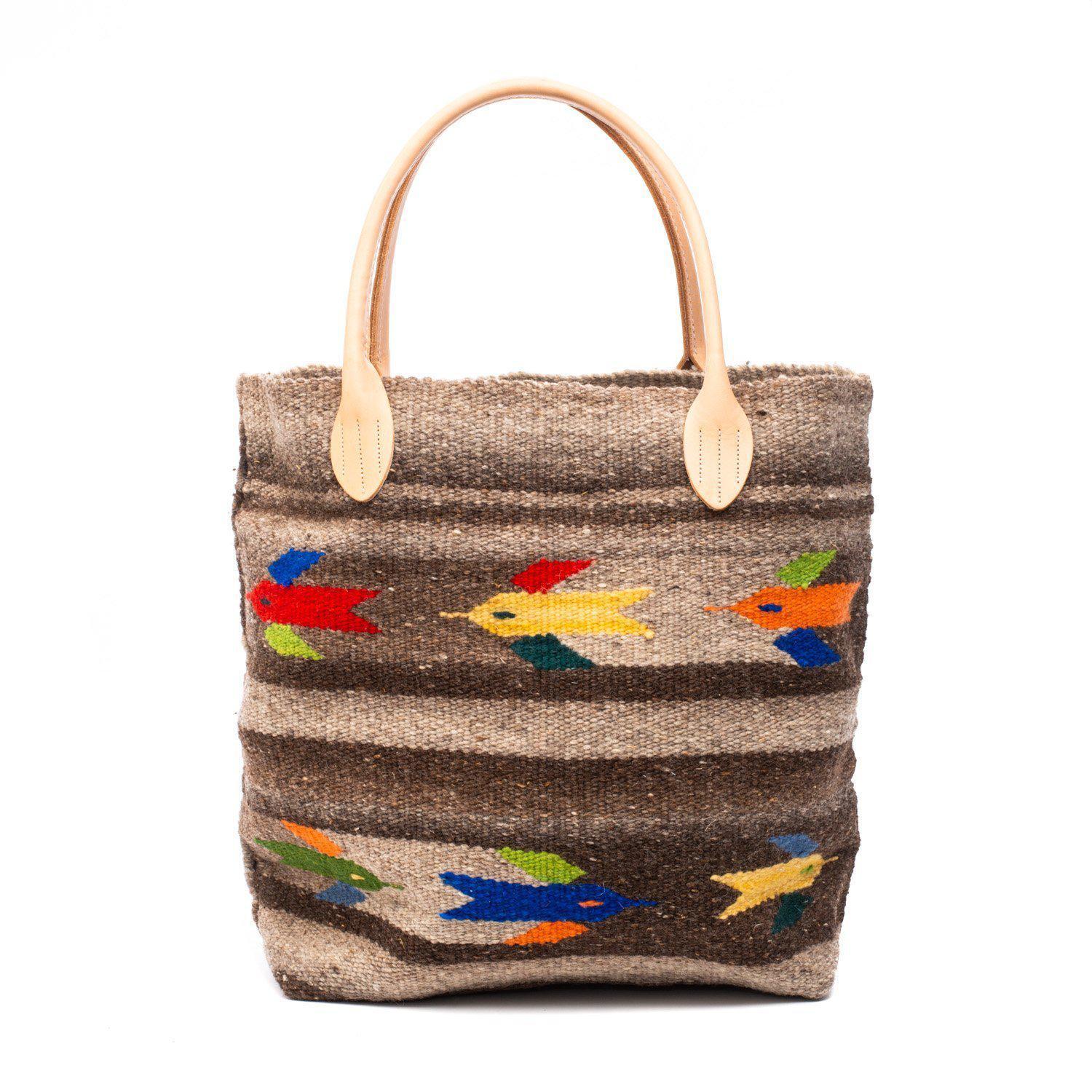 Chamula CHB05-09 Blanket Tote Bag Hummingbird - Image 2