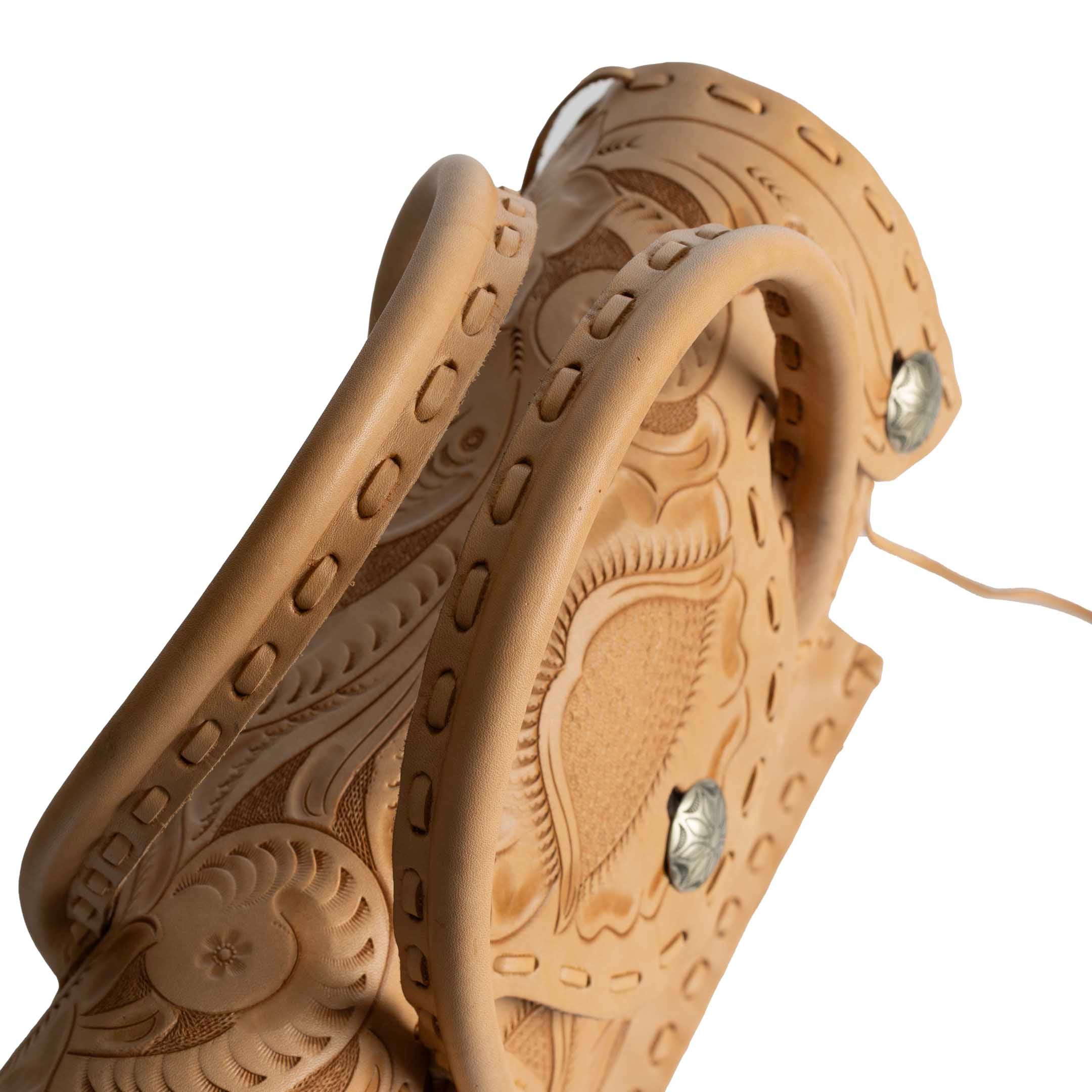 Chamula Concho West Stitch Cravin Bag L Tan 1 - Image 3