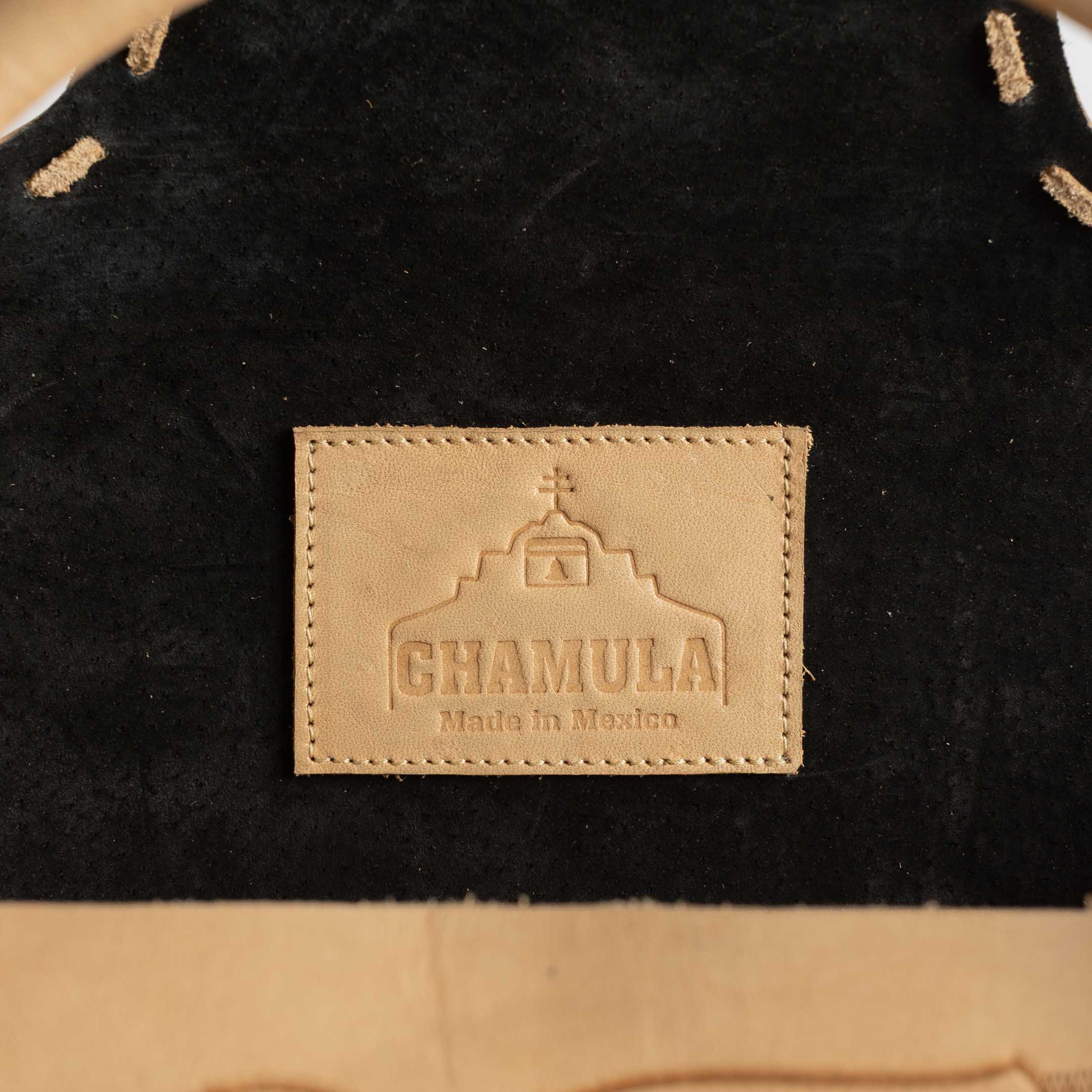 Chamula Concho West Stitch Cravin Bag L Tan 1 - Image 6