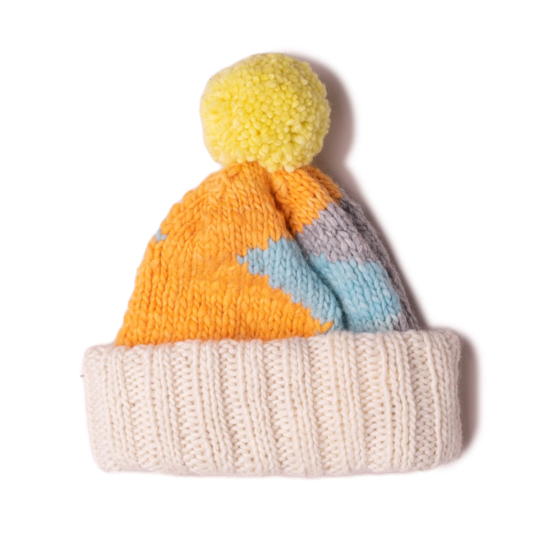 Chamula Double Cuff Cap Lightning Ivory