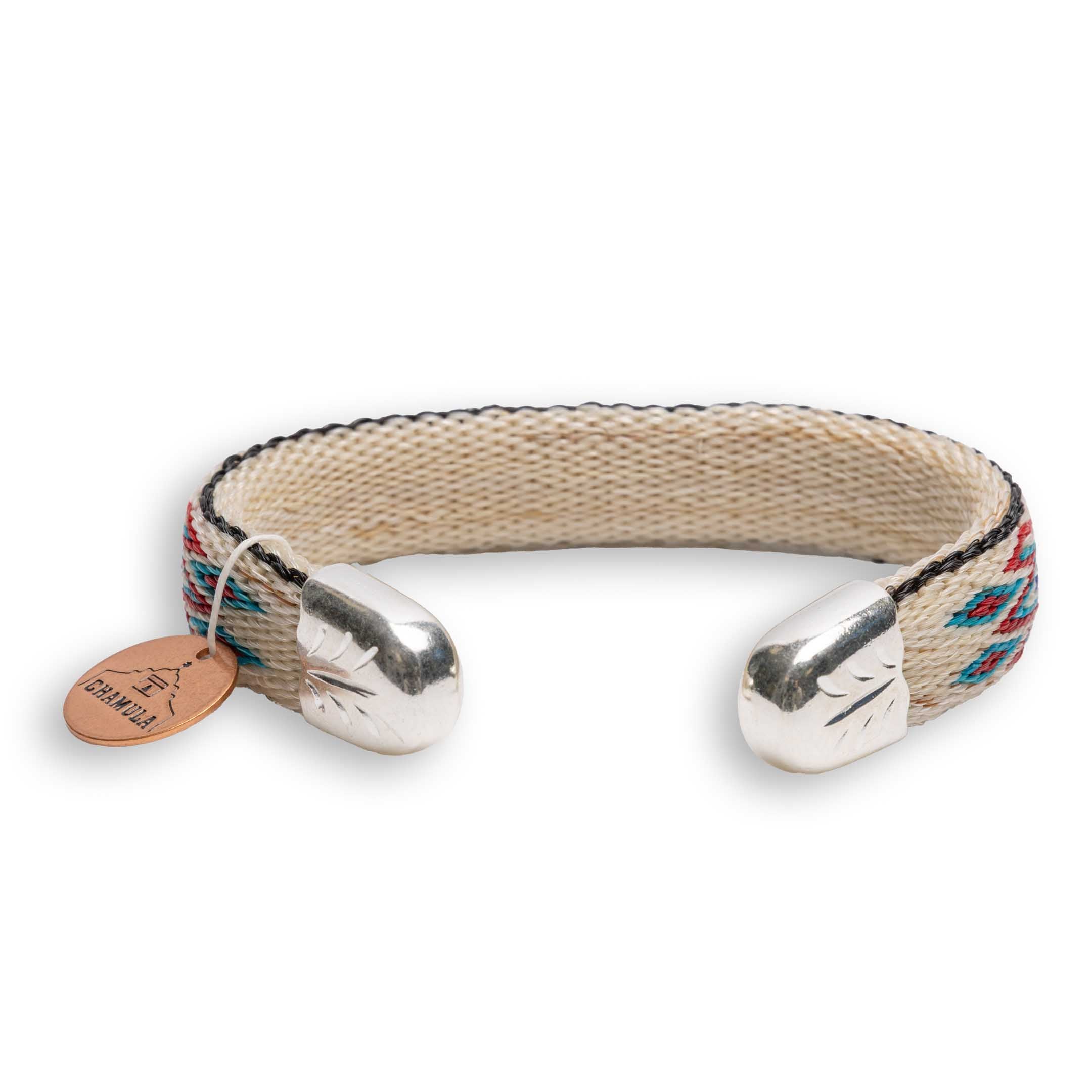 Chamula H.H.H. Bendable Bracelet Natural x Red - Image 2
