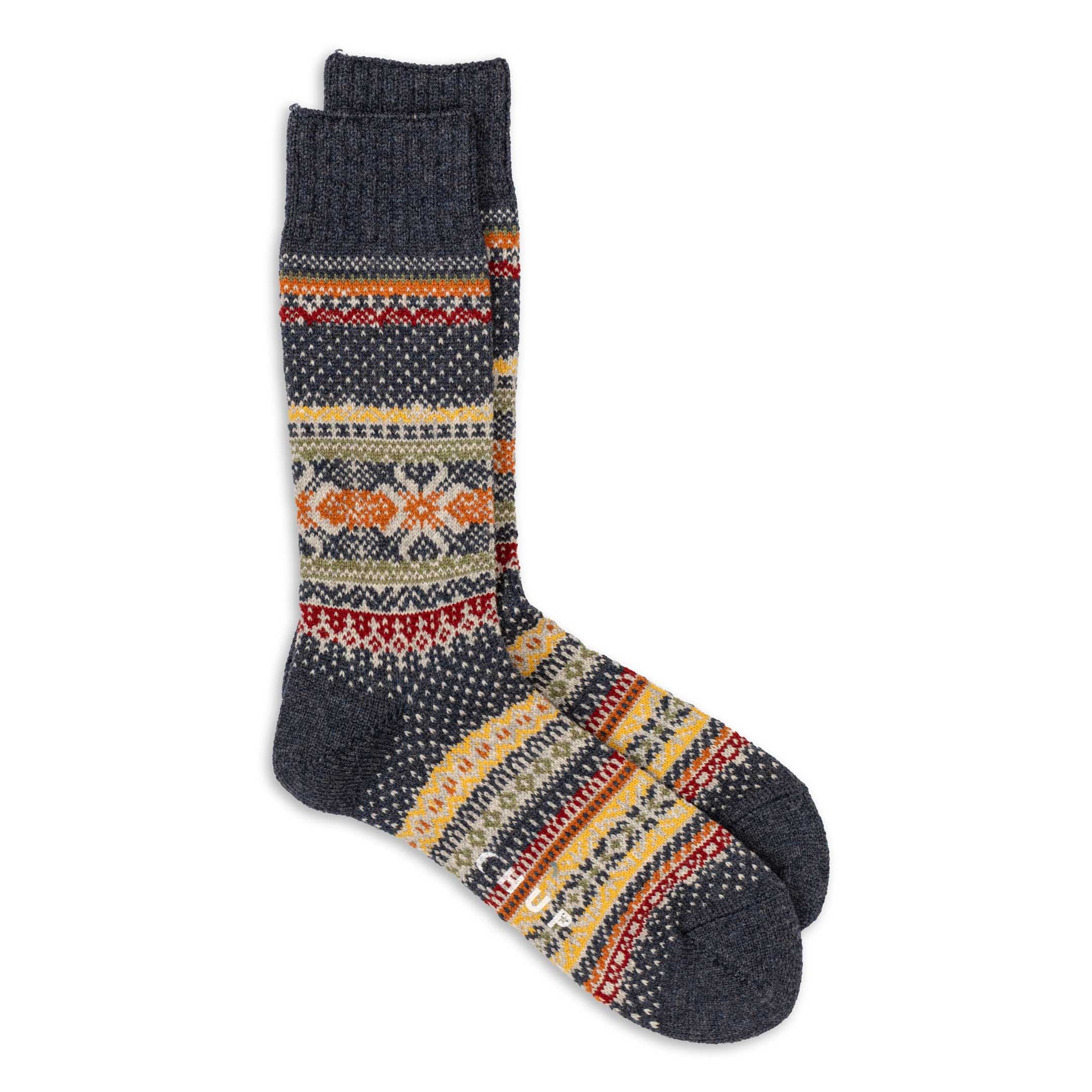 Chup Hansker Crew Socks Indigo