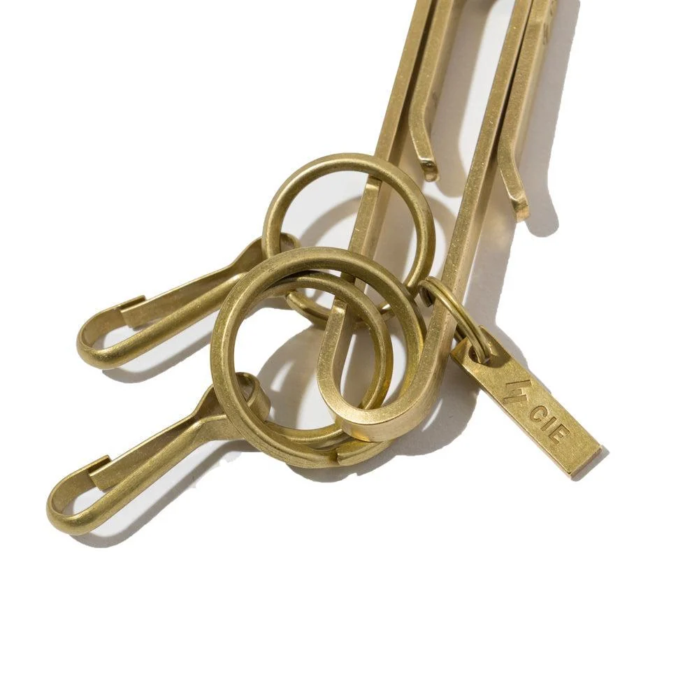 CIE Brass Key Fob - Clip Type - Brass - Image 2